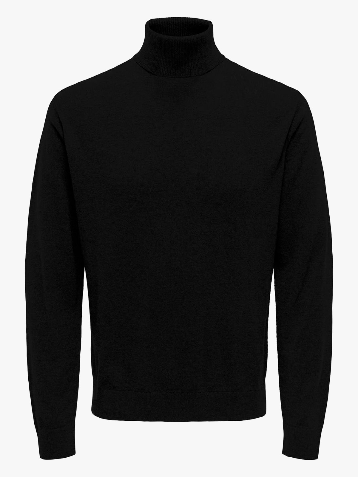 Only & Sons Loui Reg Mel Roll Knit Black