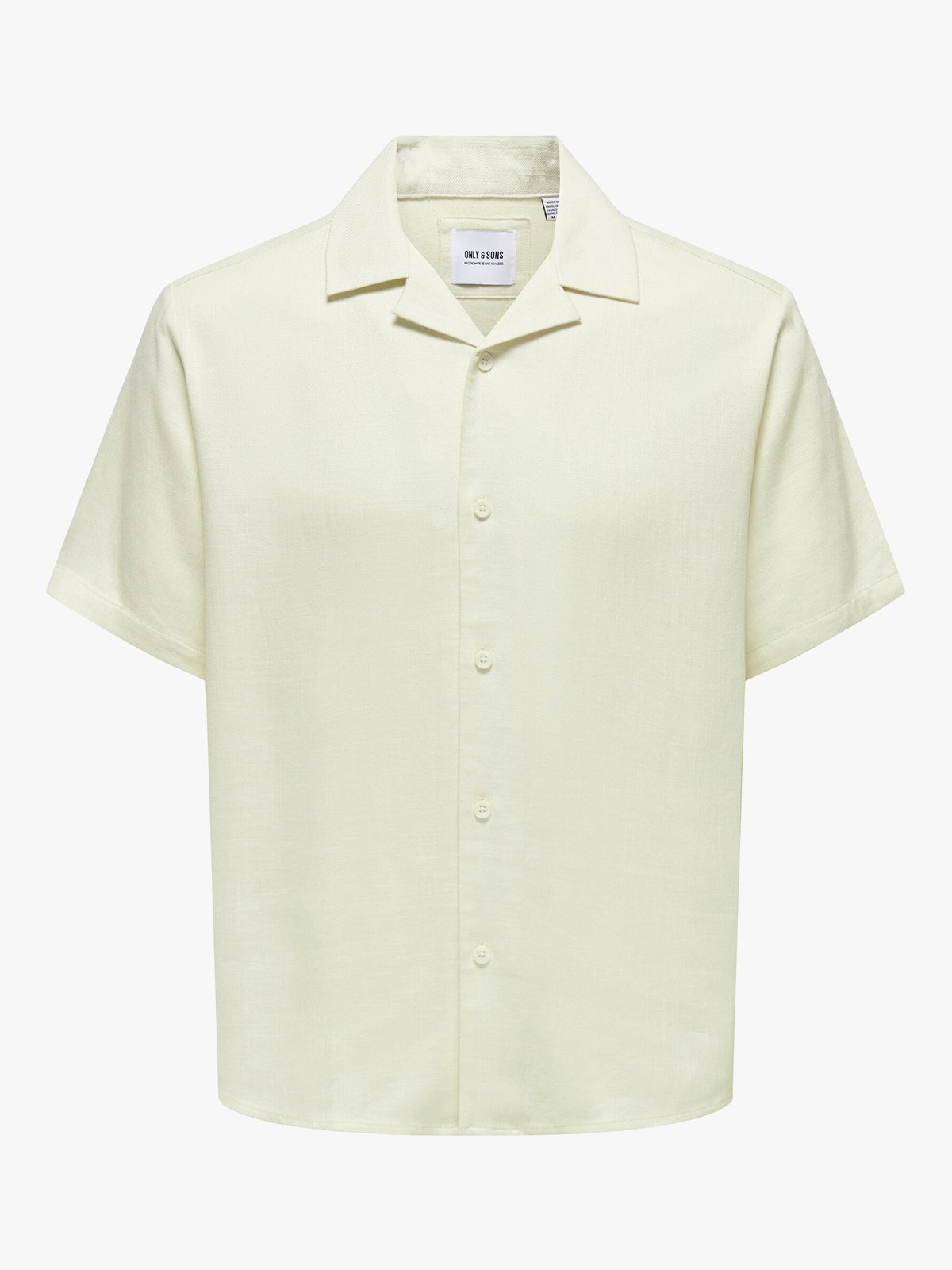 Only & Sons Kari Resort Short Sleeve Shirt White
