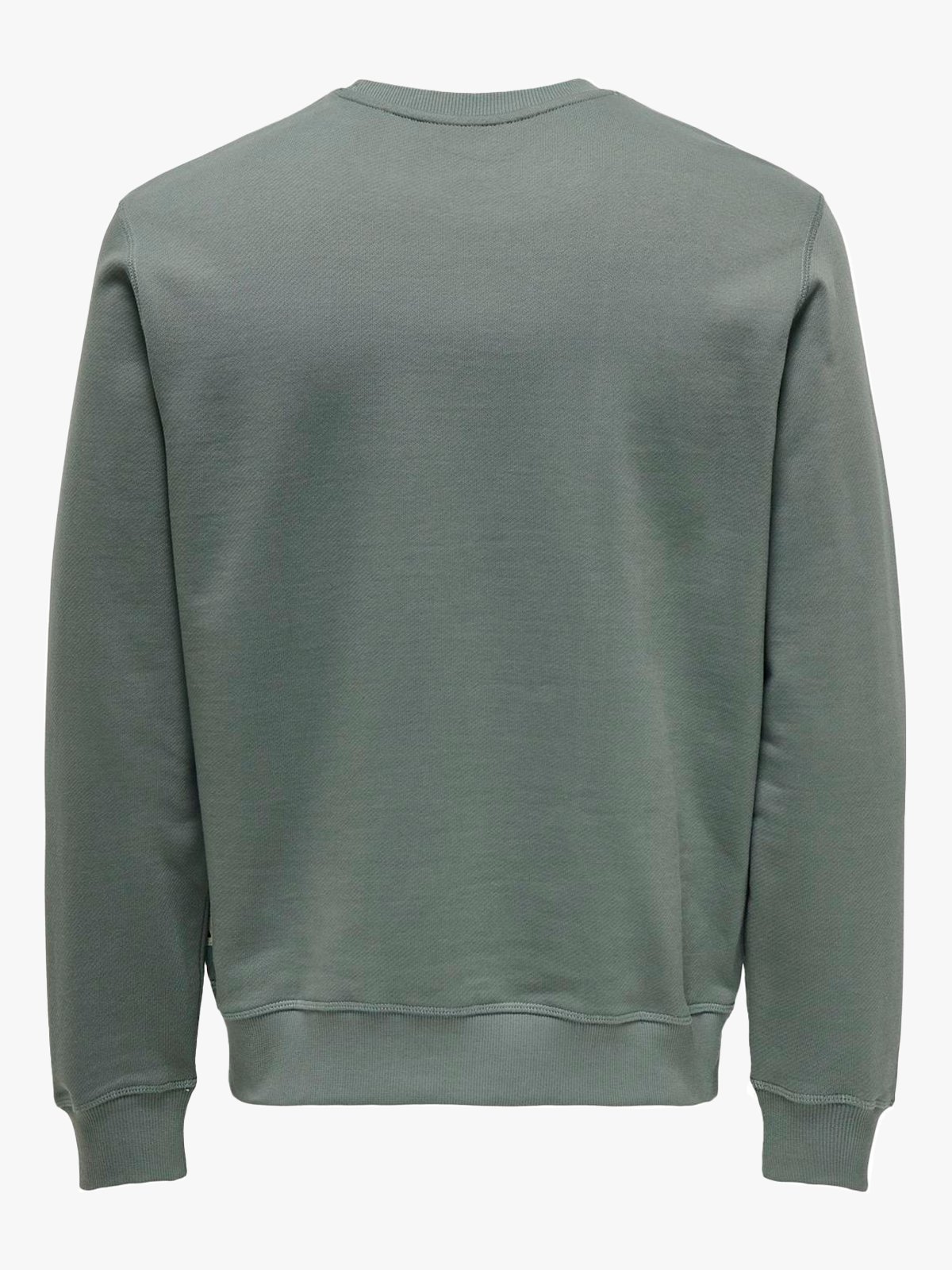 Only & Sons Dan Unbrushed Reg Crew Neck Sweat Balsam Green