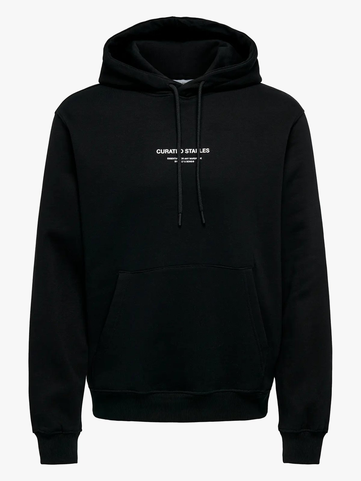Only & Sons Curated Reg Hoodie Sweat Black