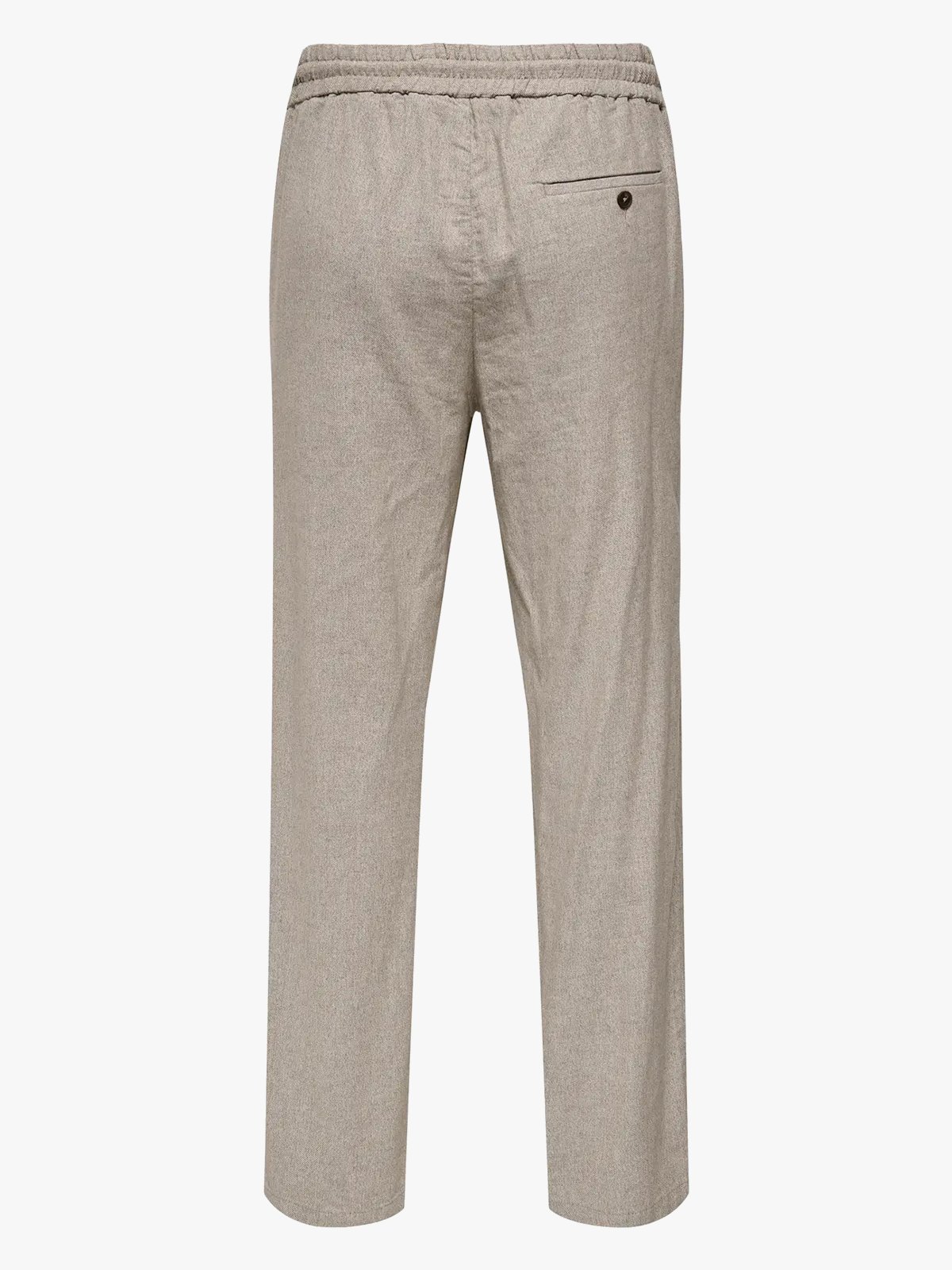 Only & Sons Sinus Loose Linen Pant Raw Ecru