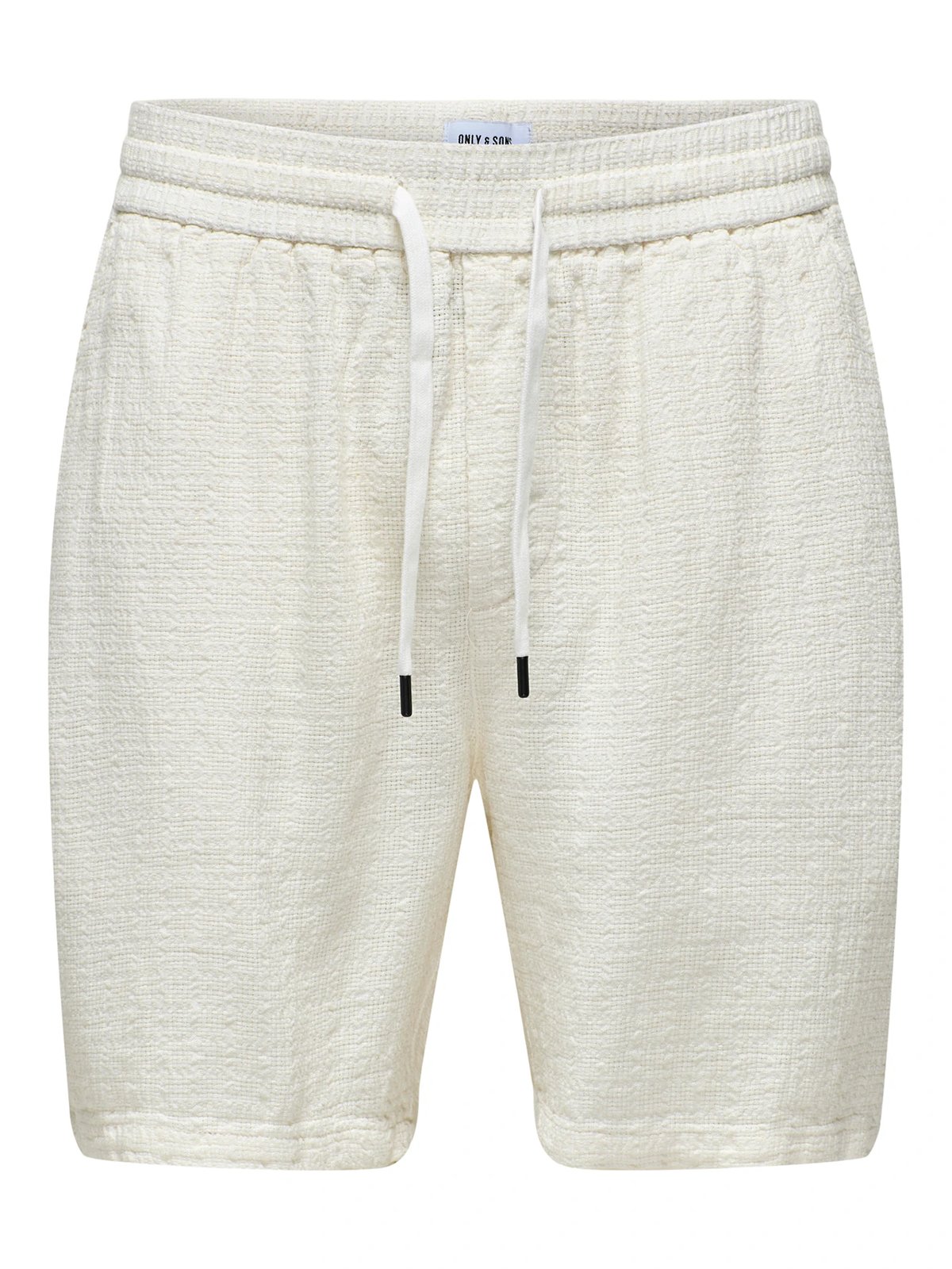 Only & Sons Tel Linen Latham Shorts Cloud Dancer