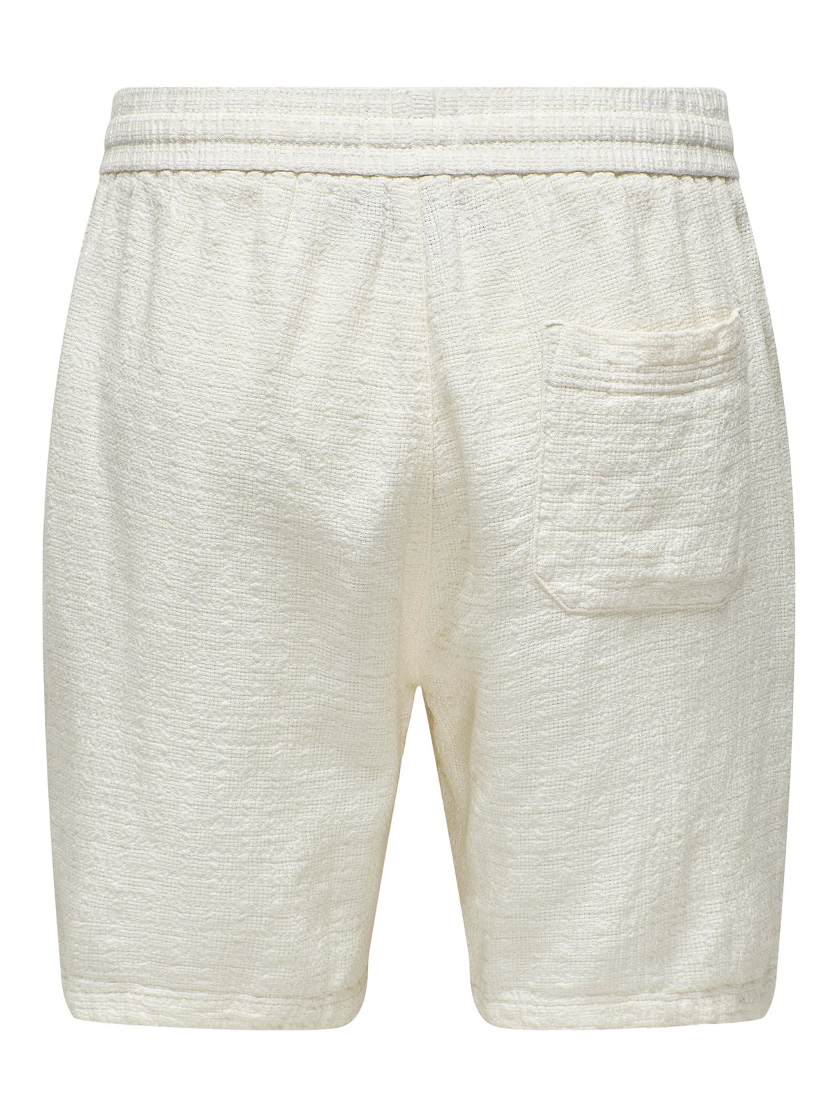 Only & Sons Tel Linen Latham Shorts Cloud Dancer