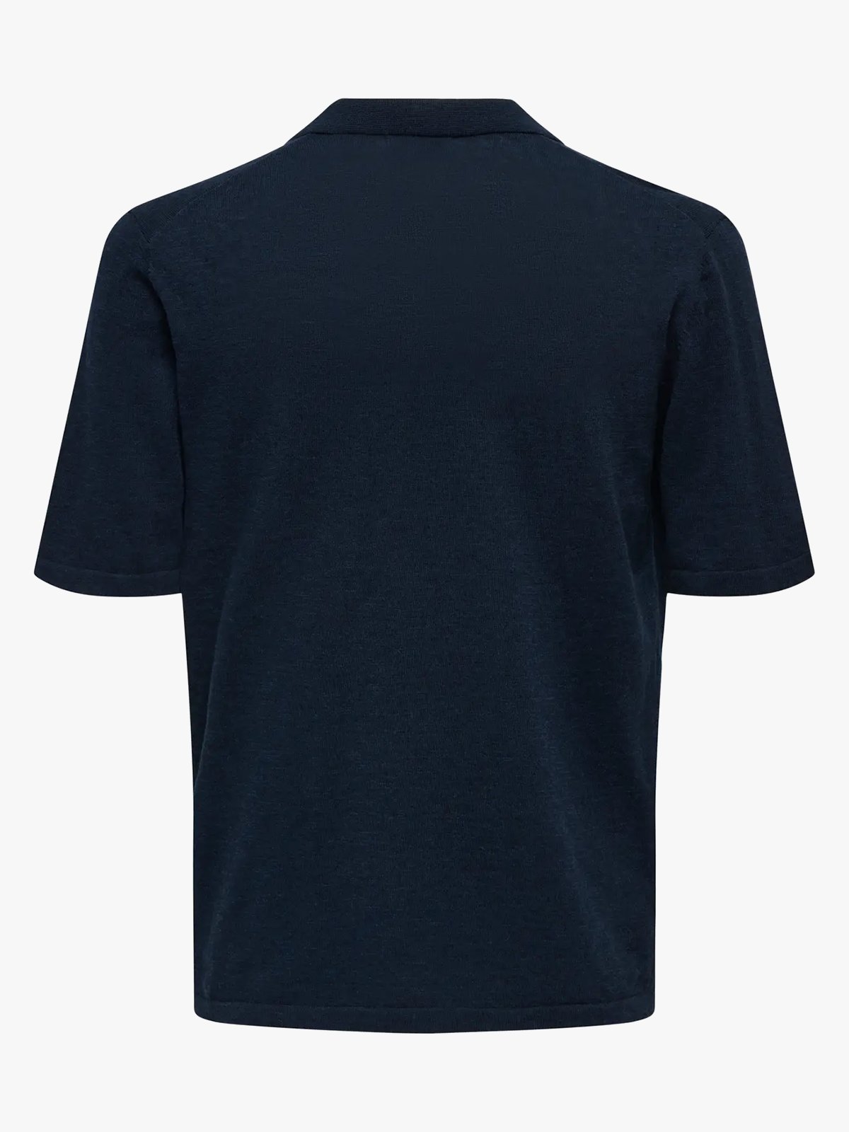 Only & Sons George Reg Linen Short Sleeve Polo Knit Dark Sapphire