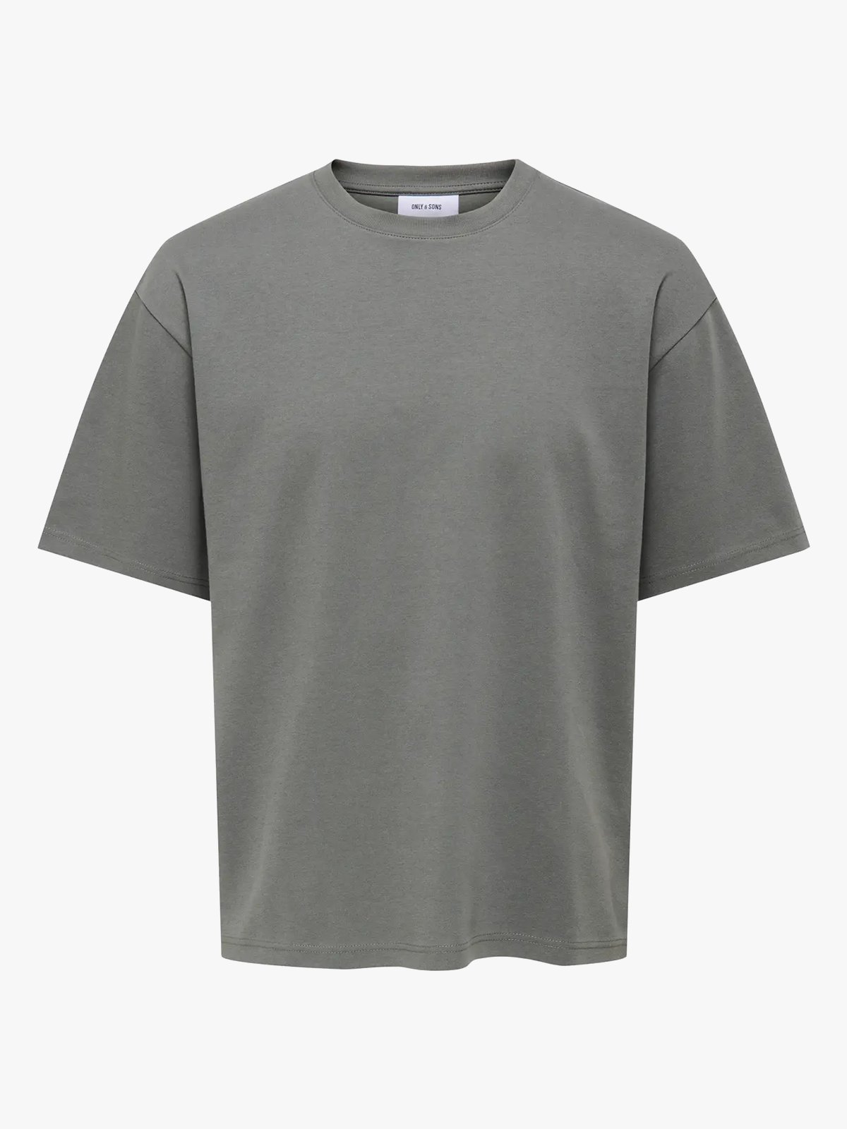 Only & Sons Caspian Airflex Boxy Short Sleeve Tee Castor Gray