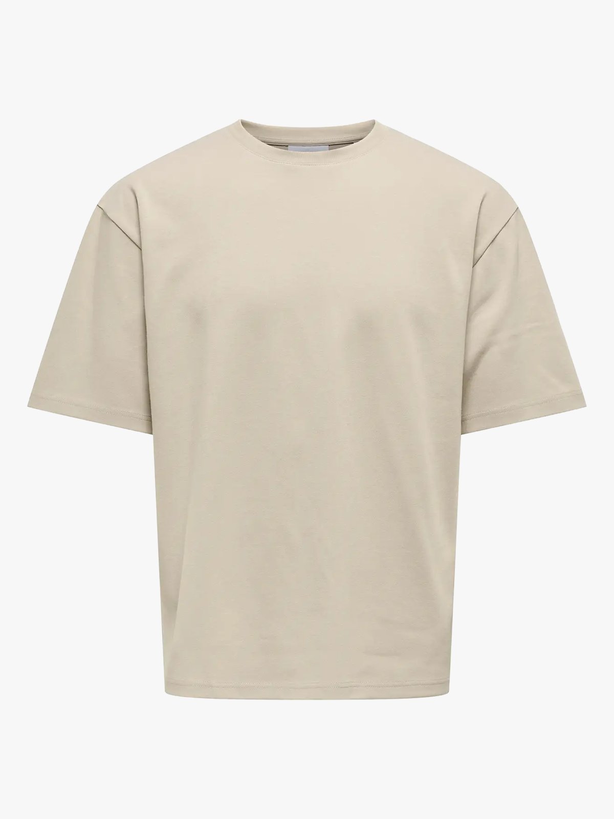 Only & Sons Caspian Airflex Boxy Short Sleeve Tee Silver Lining