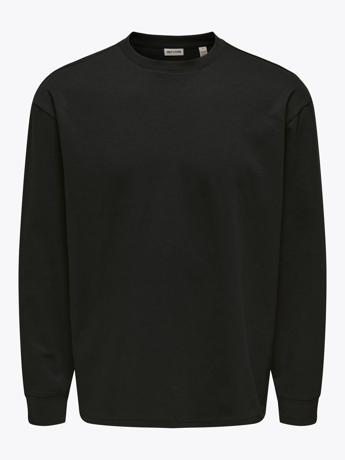 Only & Sons Caspian Airflex Relax Long Sleeve Tee Black