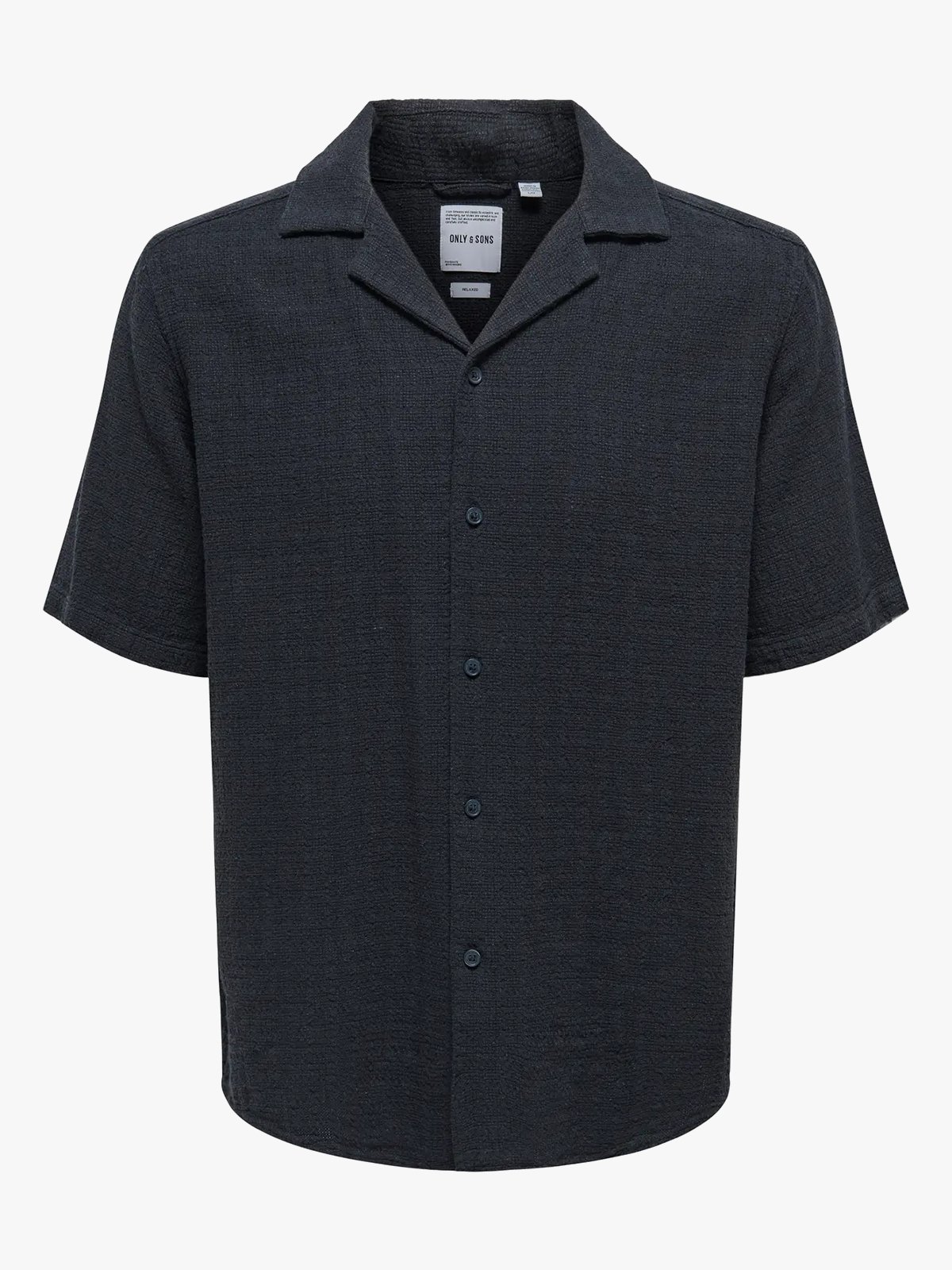 Only & Sons Latham RLXSS Resort Linen Structure Dark Navy