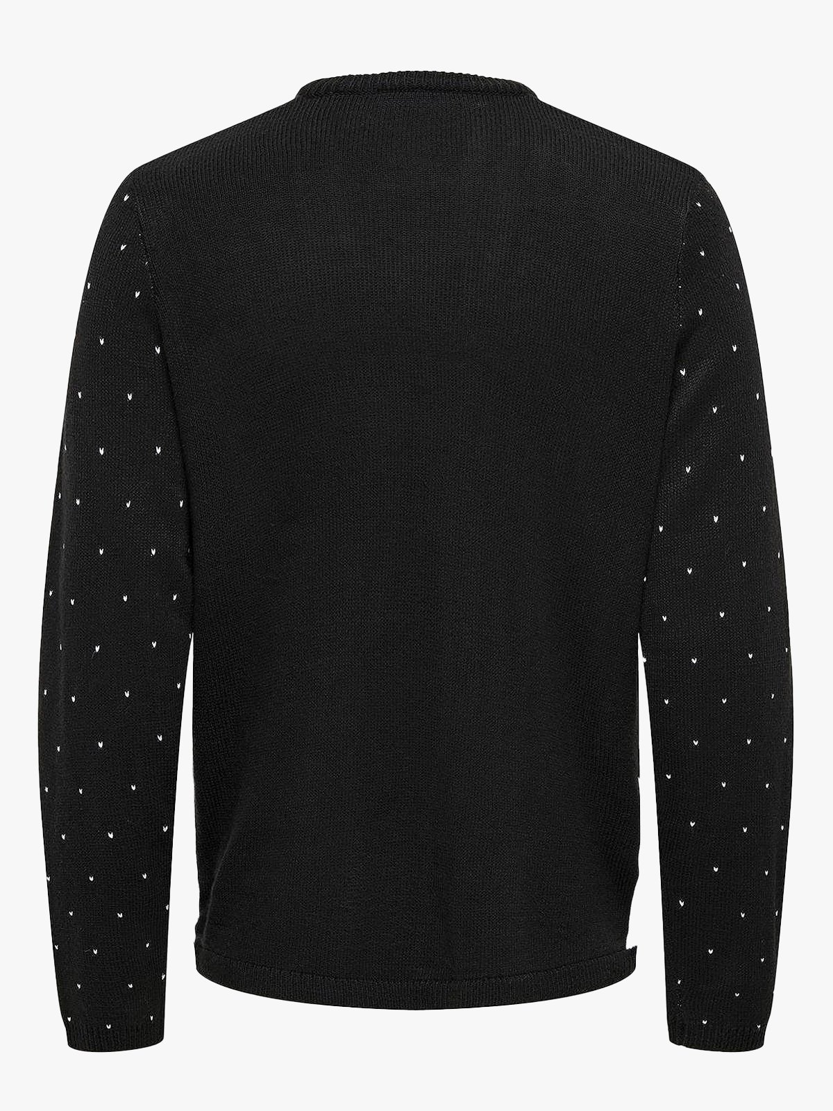 Only & Sons XMAS Reg Cola Crew Knit Dark navy