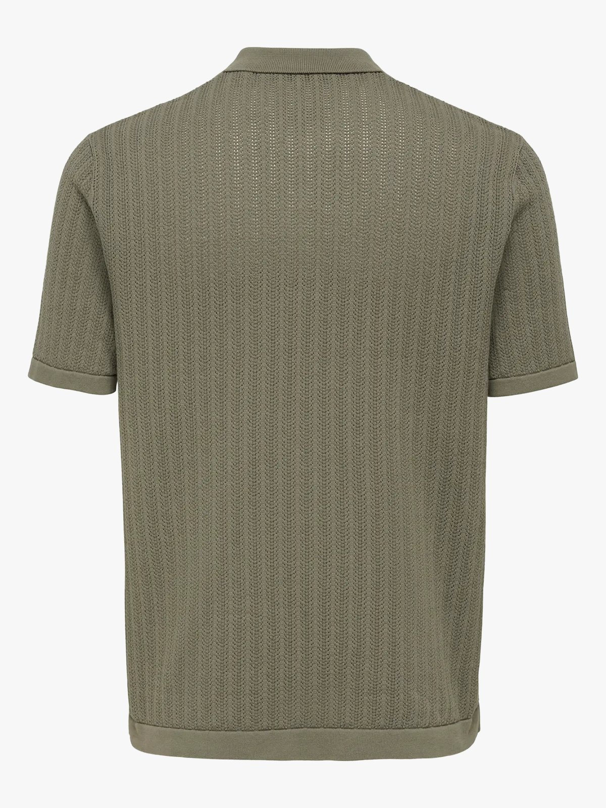 Only & Sons Moon Reg Short Sleeve Polo Knit Bungee Cord