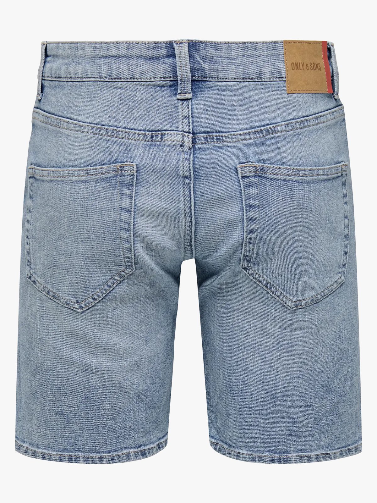 Only & Sons Weft Denim Shorts Light Blue Denim