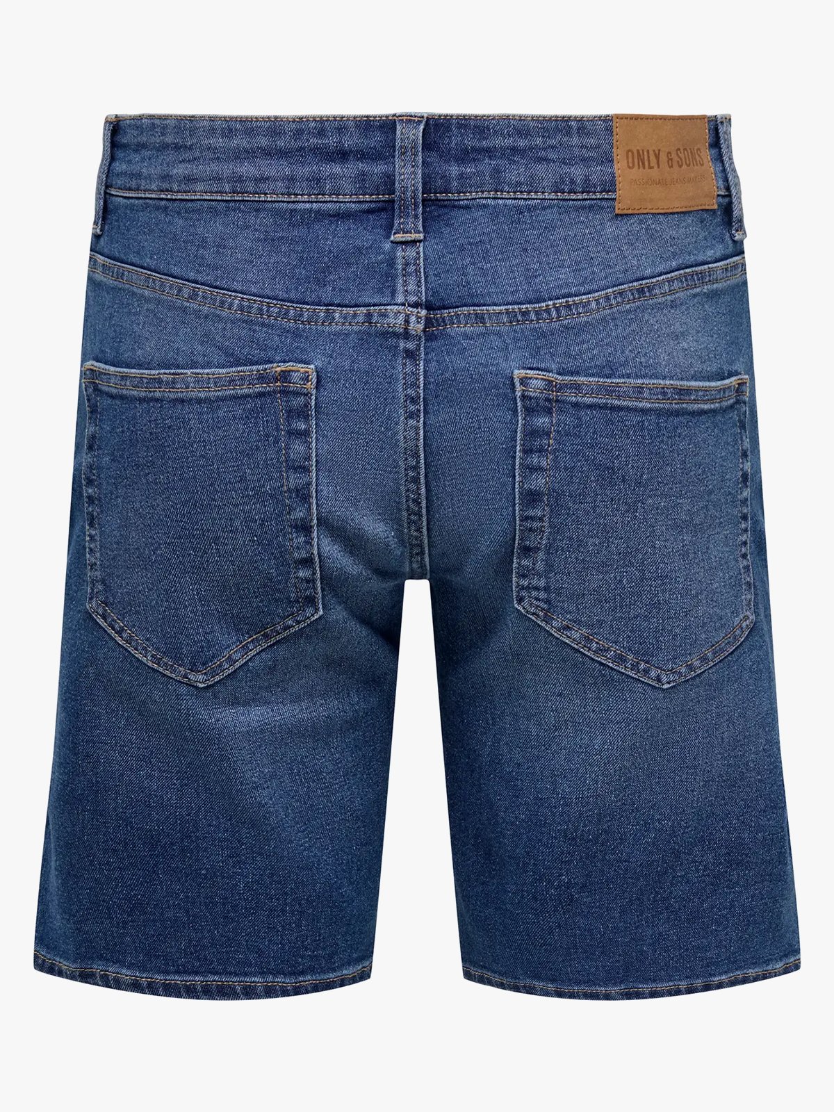 Only & Sons Weft Denim Shorts Medium Blue Denim