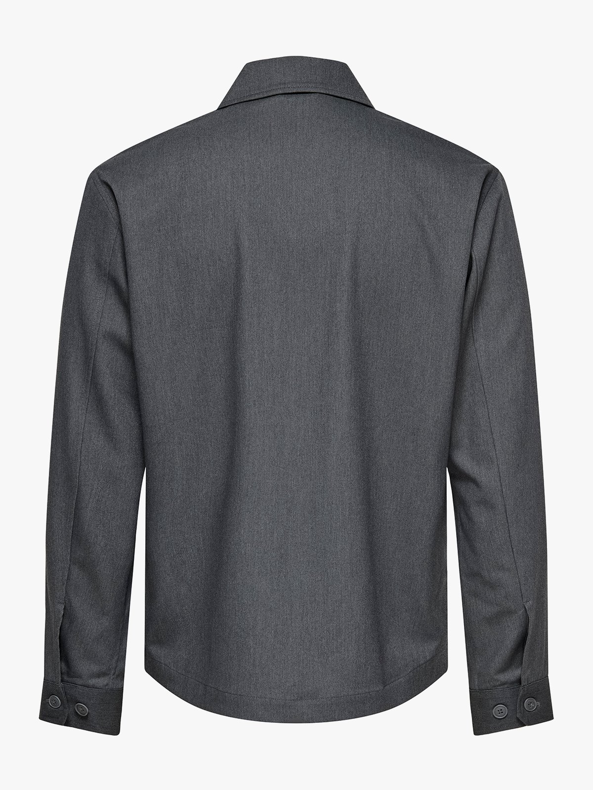Only & Sons Miro Tailored Regular Overshirt Dark Grey Melange