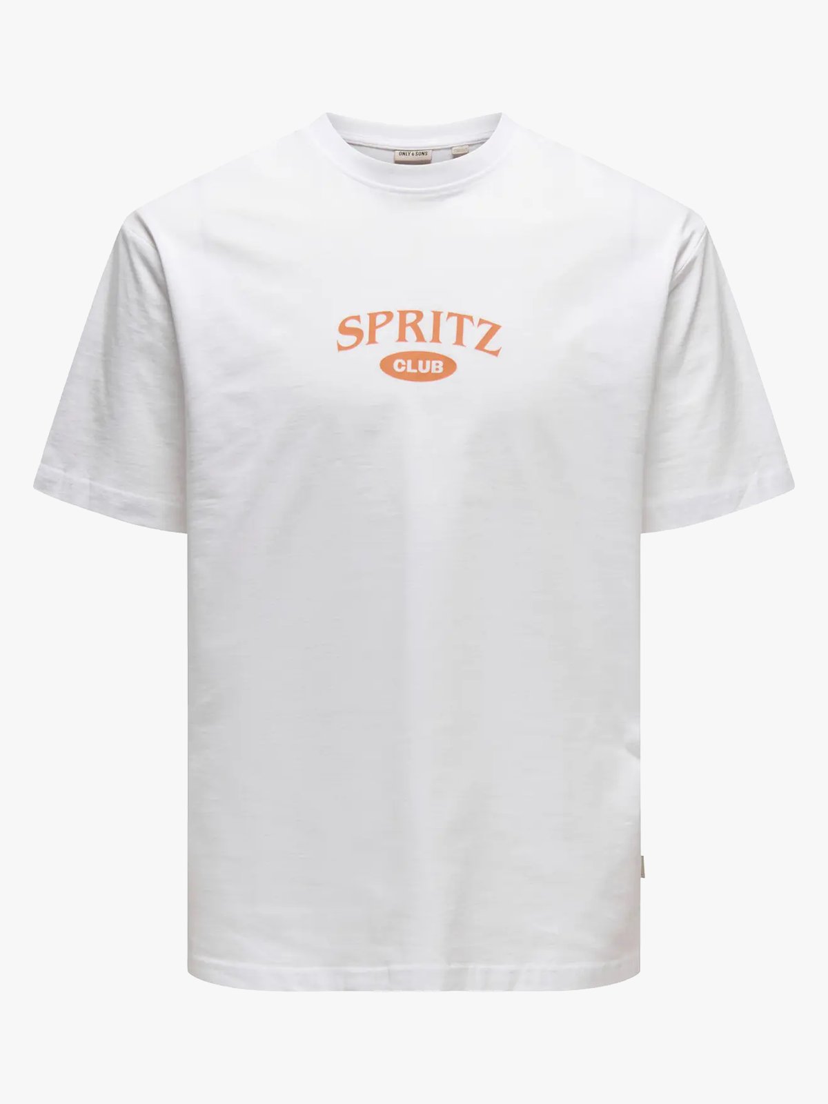 Only & Sons Spritz Italy Short Sleeve Tee Bright White Spritz Club