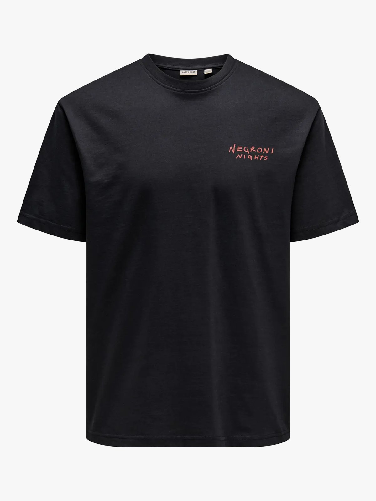 Only & Sons Spritz Italy Short Sleeve Tee Jet Black