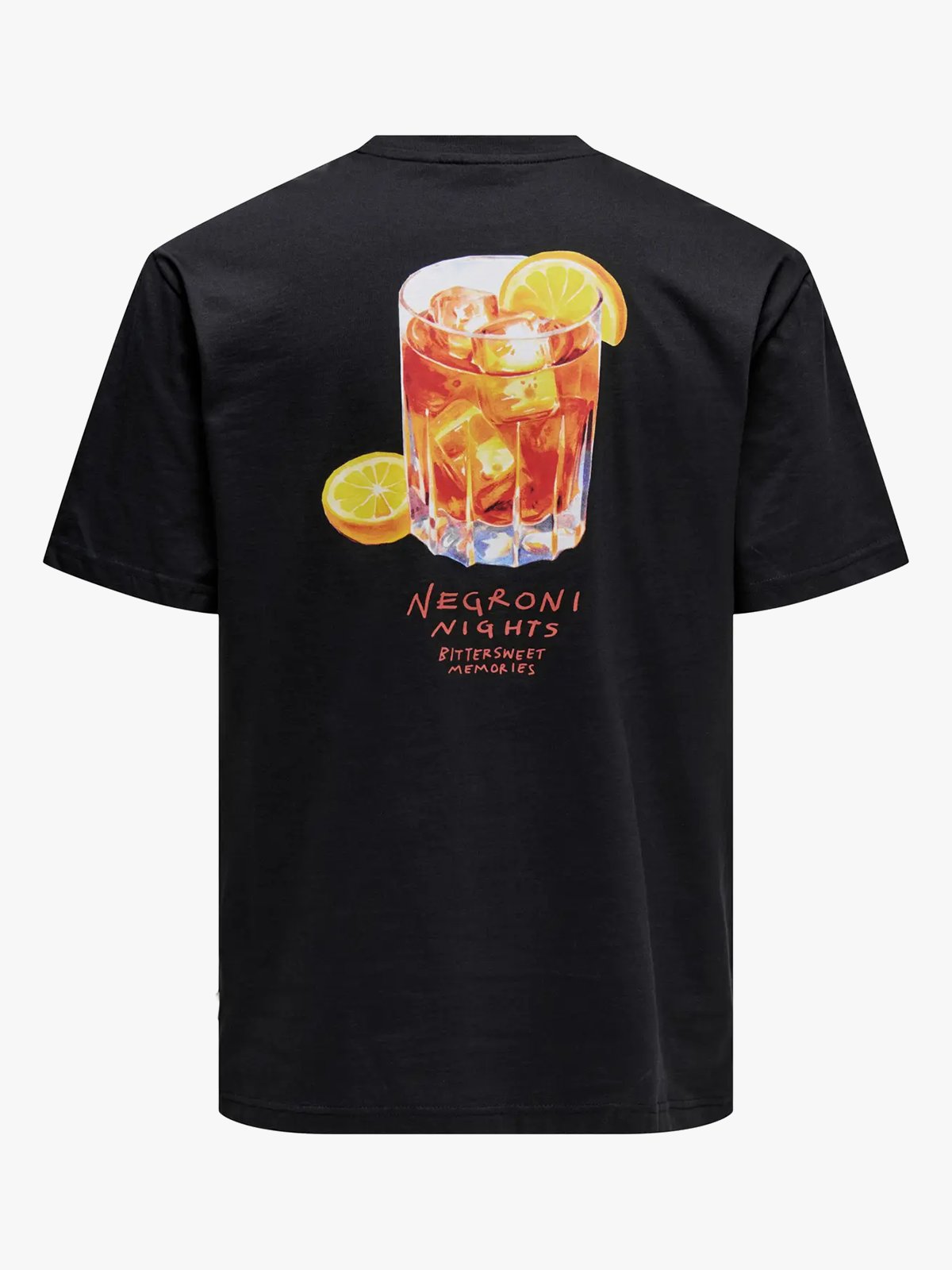 Only & Sons Spritz Italy Short Sleeve Tee Jet Black