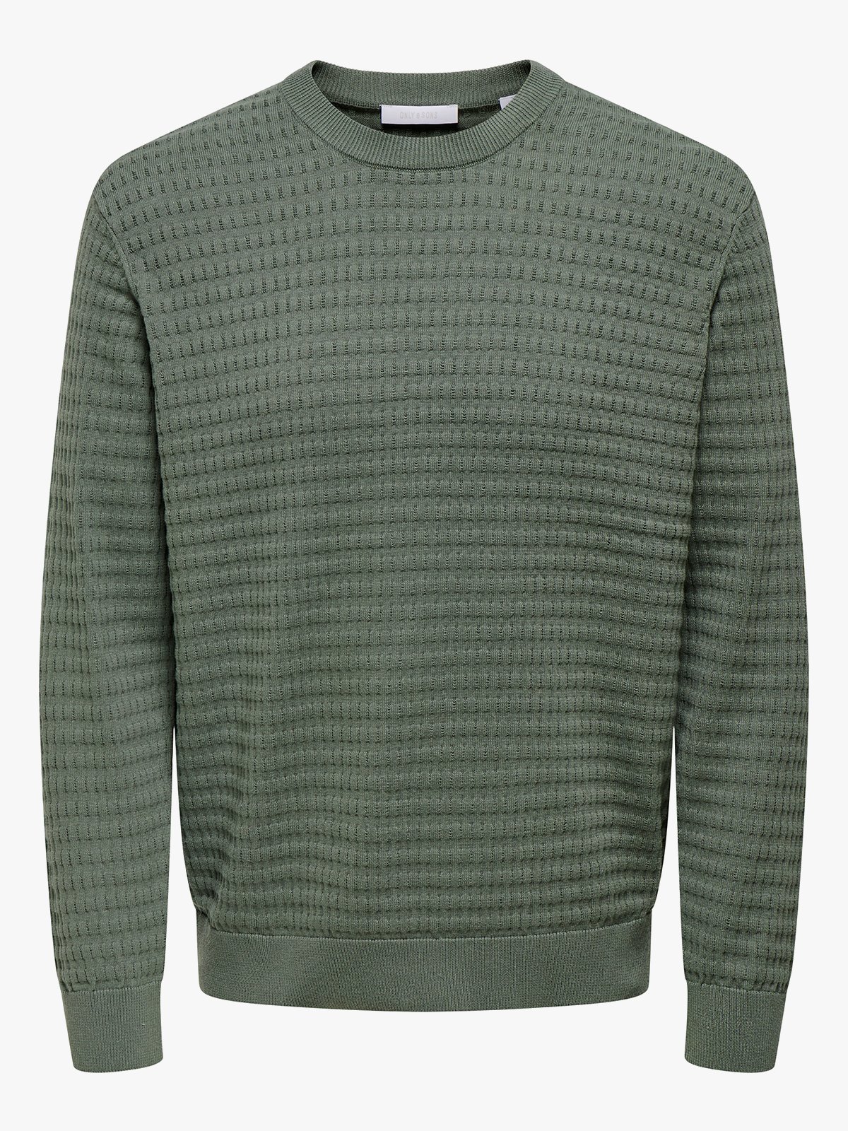 Only & Sons Berry Regular Long Sleeve Crew Knit Castor Gray