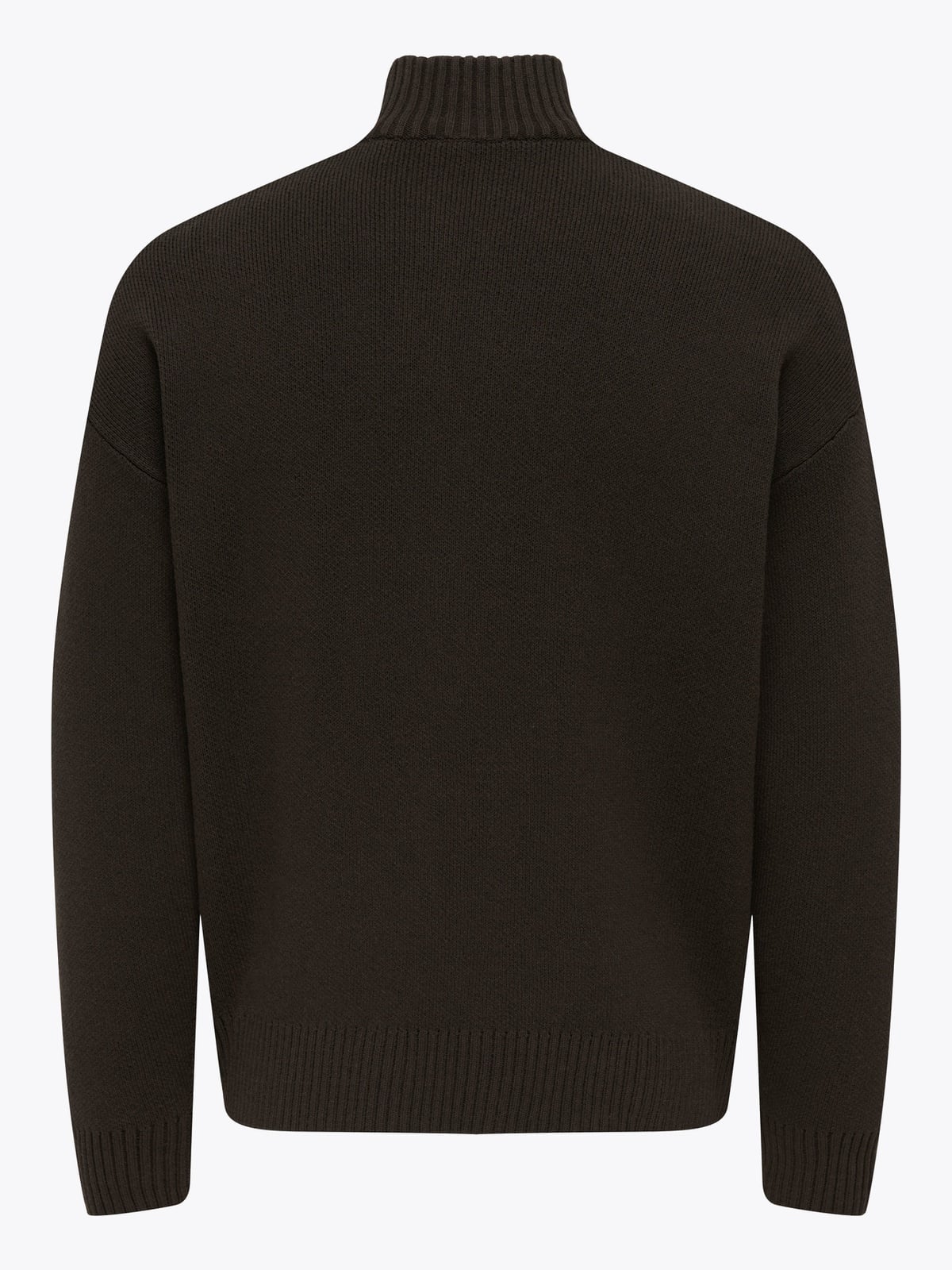 Only & Sons Blake DS High Neck Cardigan Knit Coffee Bean