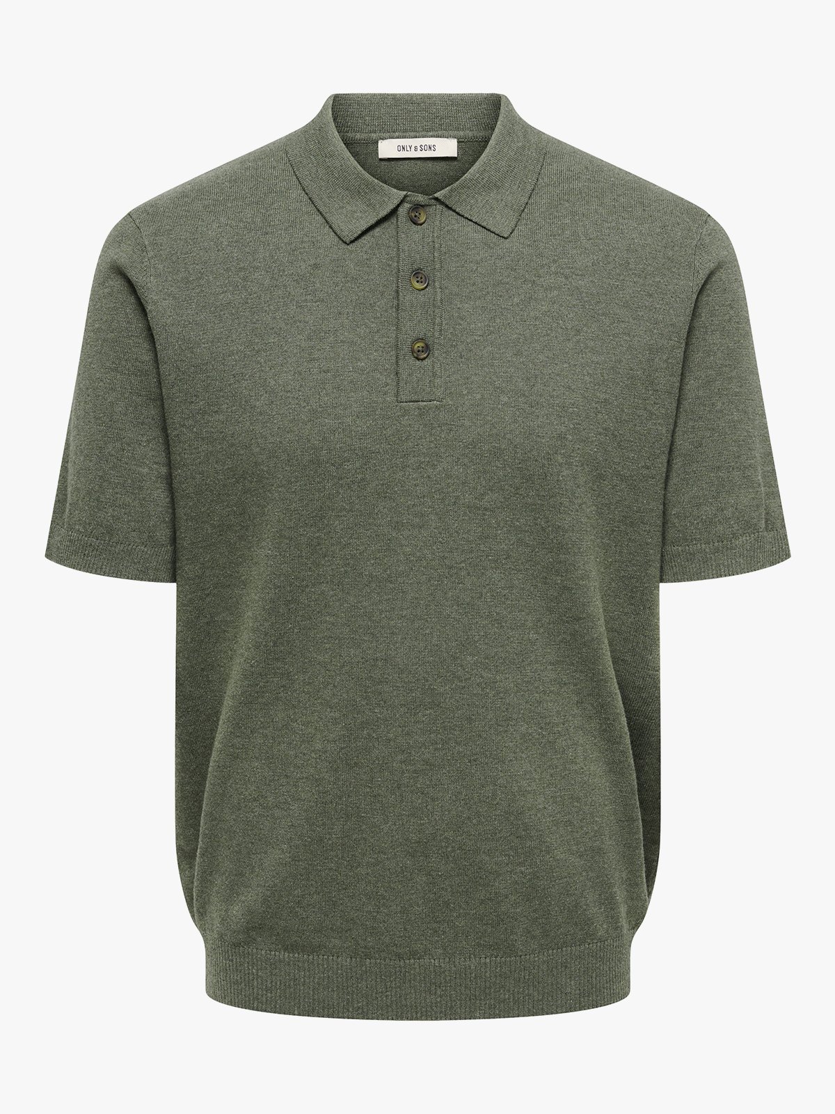 Only & Sons Loui Regular Short Sleeve Polo Knit Castor Grey