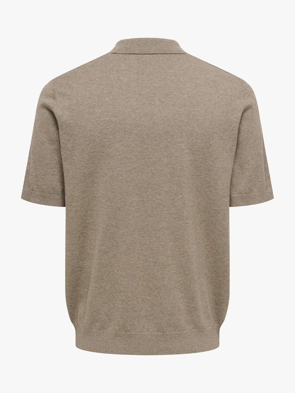 Only & Sons Loui Regular Short Sleeve Polo Knit Desert Taupe