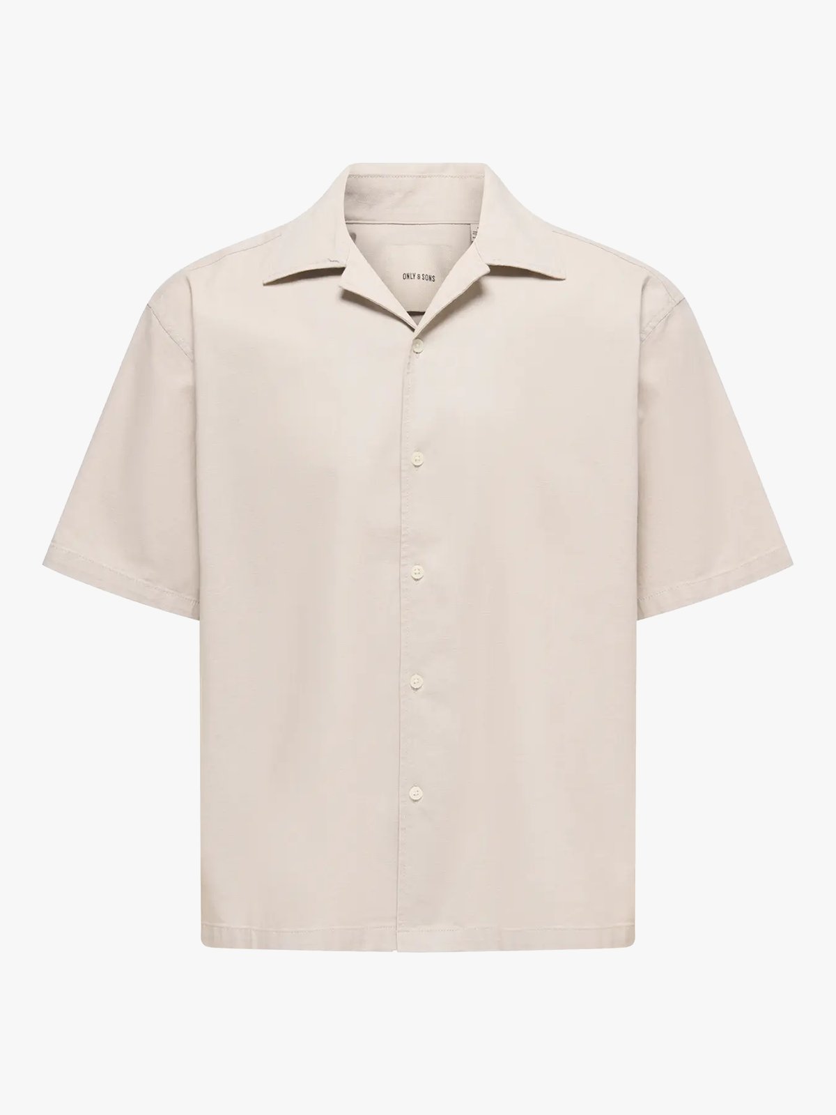 Only & Sons Reid Regular Resort Shirt Silver Lining