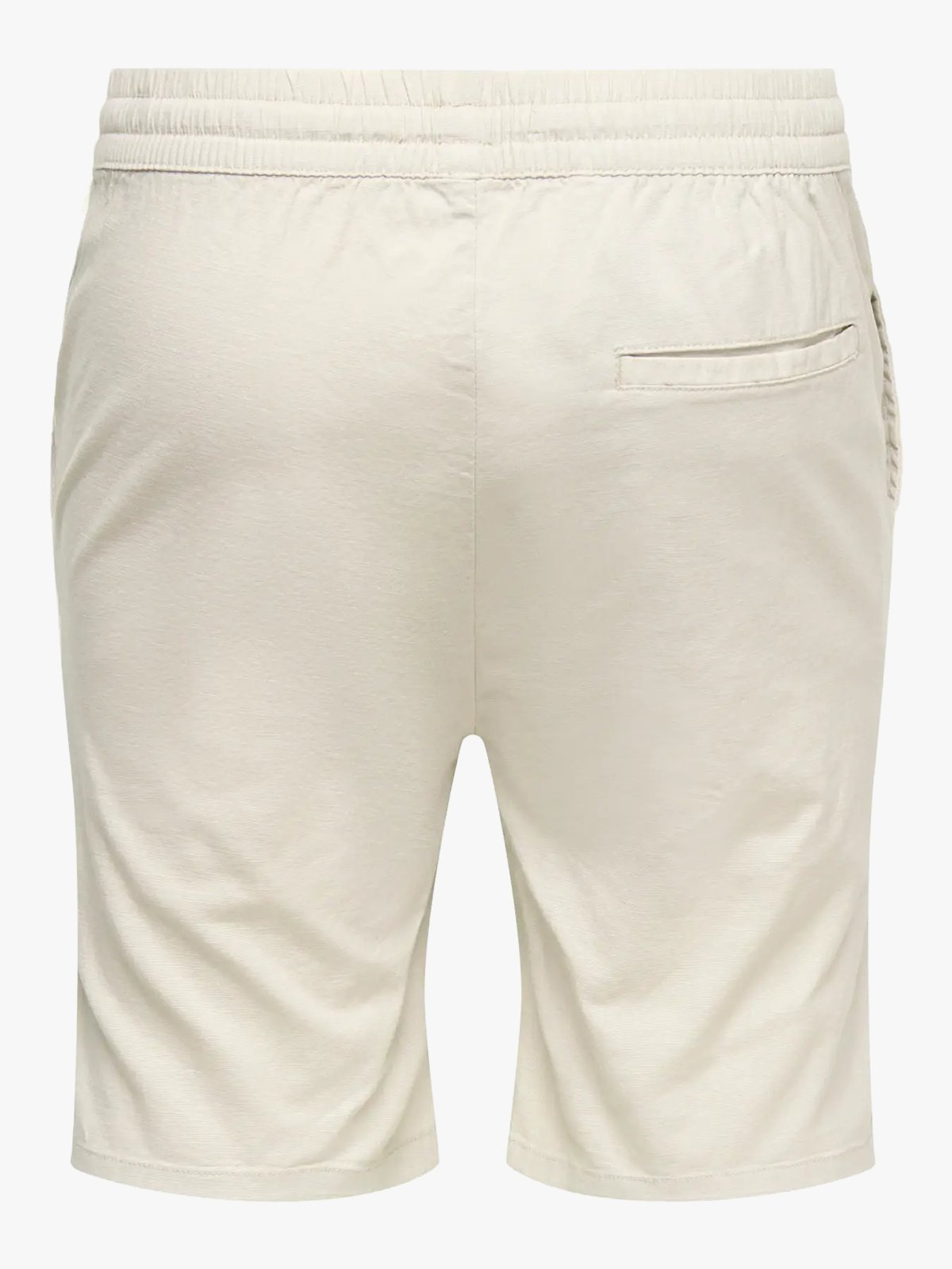 Only & Sons Reid Slim Slub Shorts Silver Lining