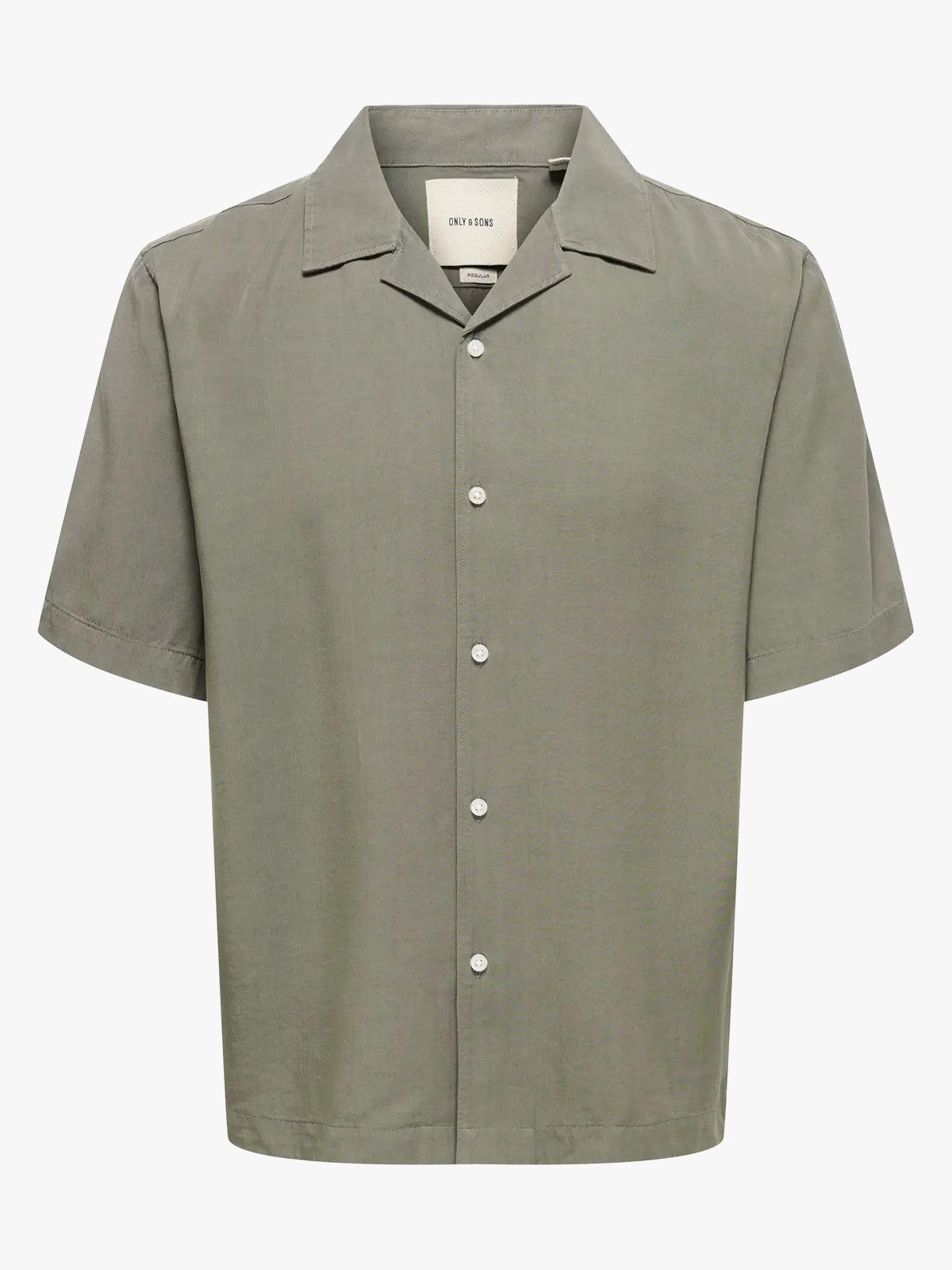 Only & Sons Peru Short Sleeve Reg Tencel Shirt Castor Gray
