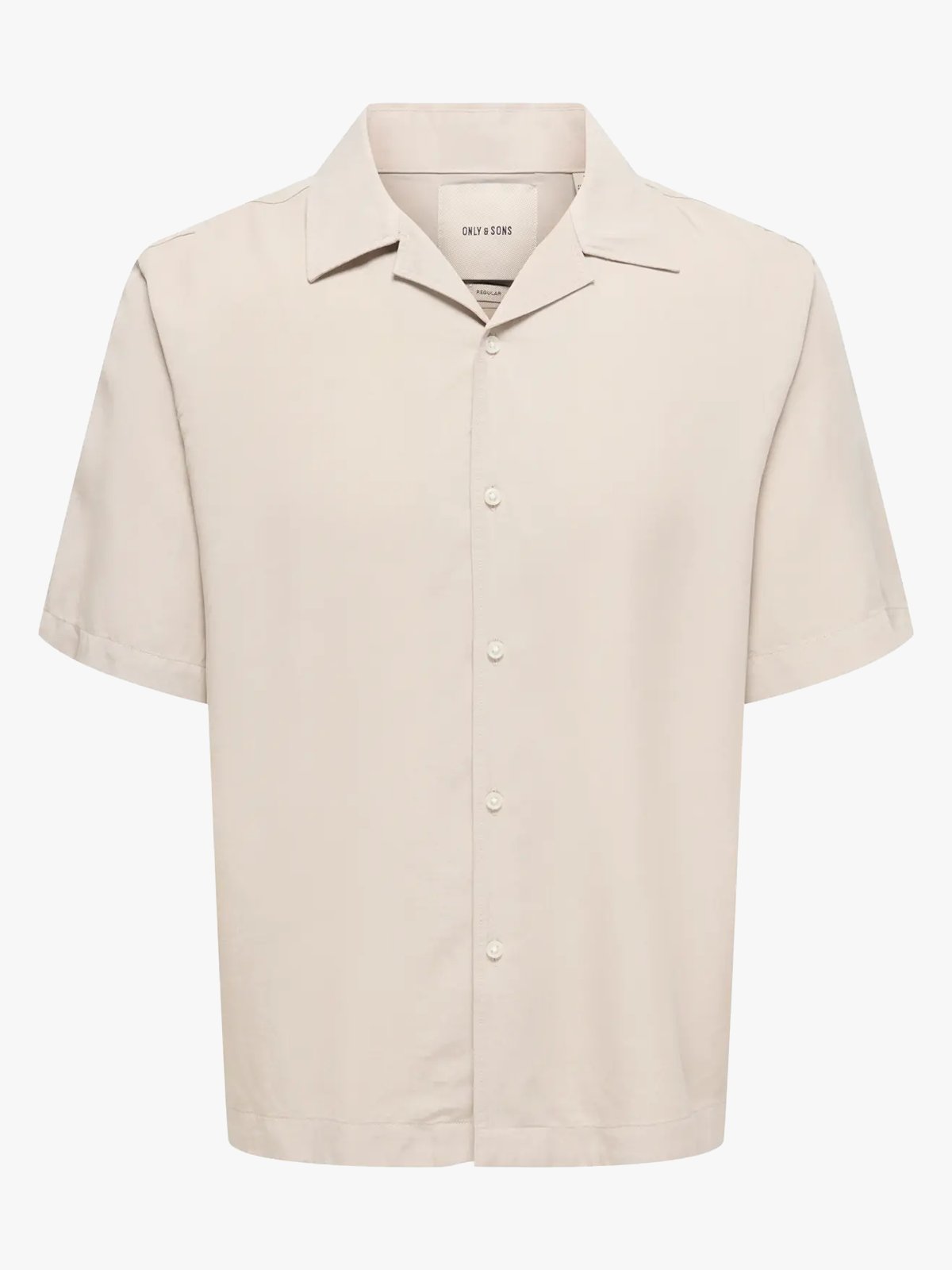 Only & Sons Peru Short Sleeve Reg Tencel Shirt Silver Lining