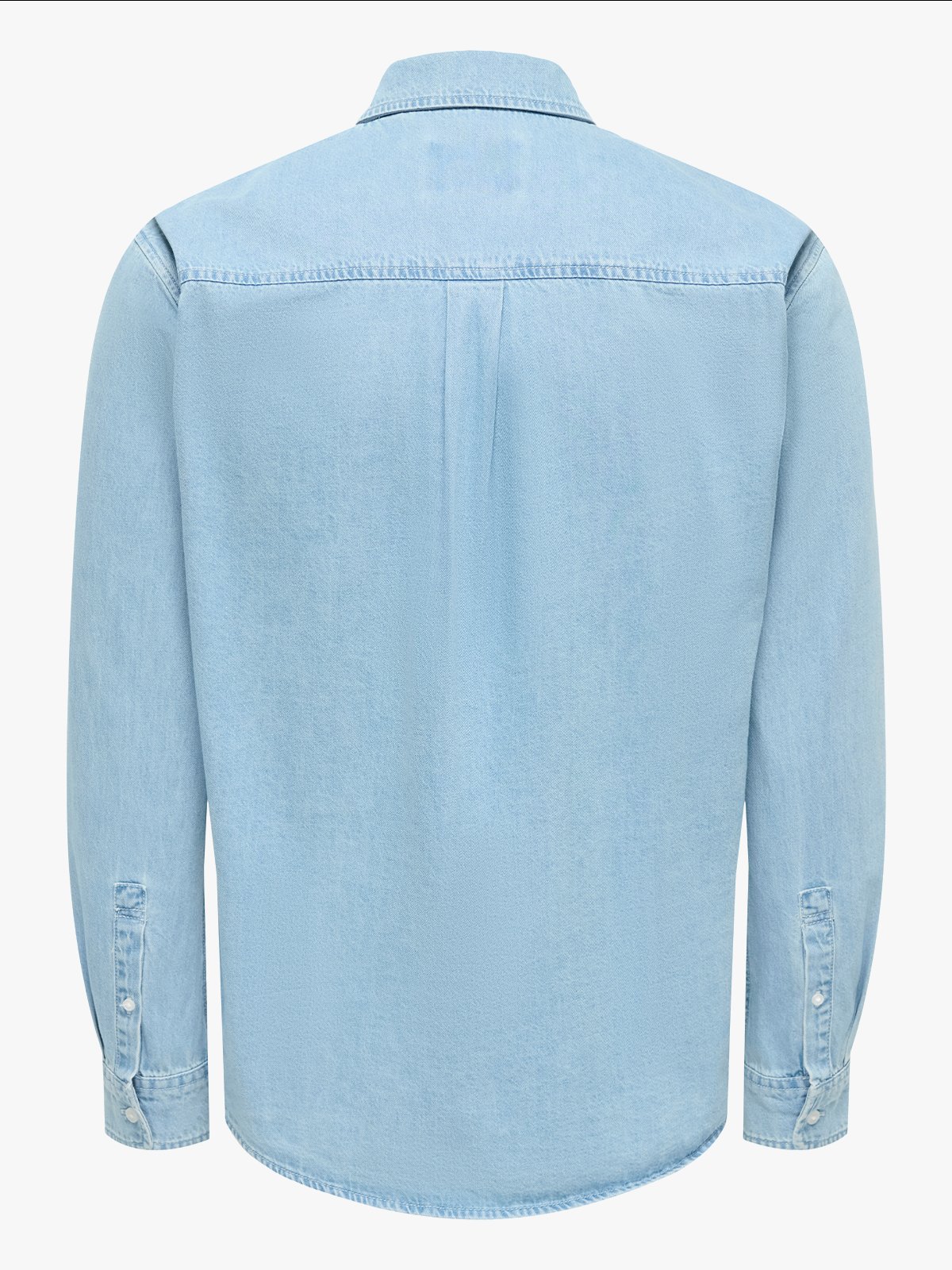 Only & Sons Orson Regular Denim Shirt Light Blue Denim