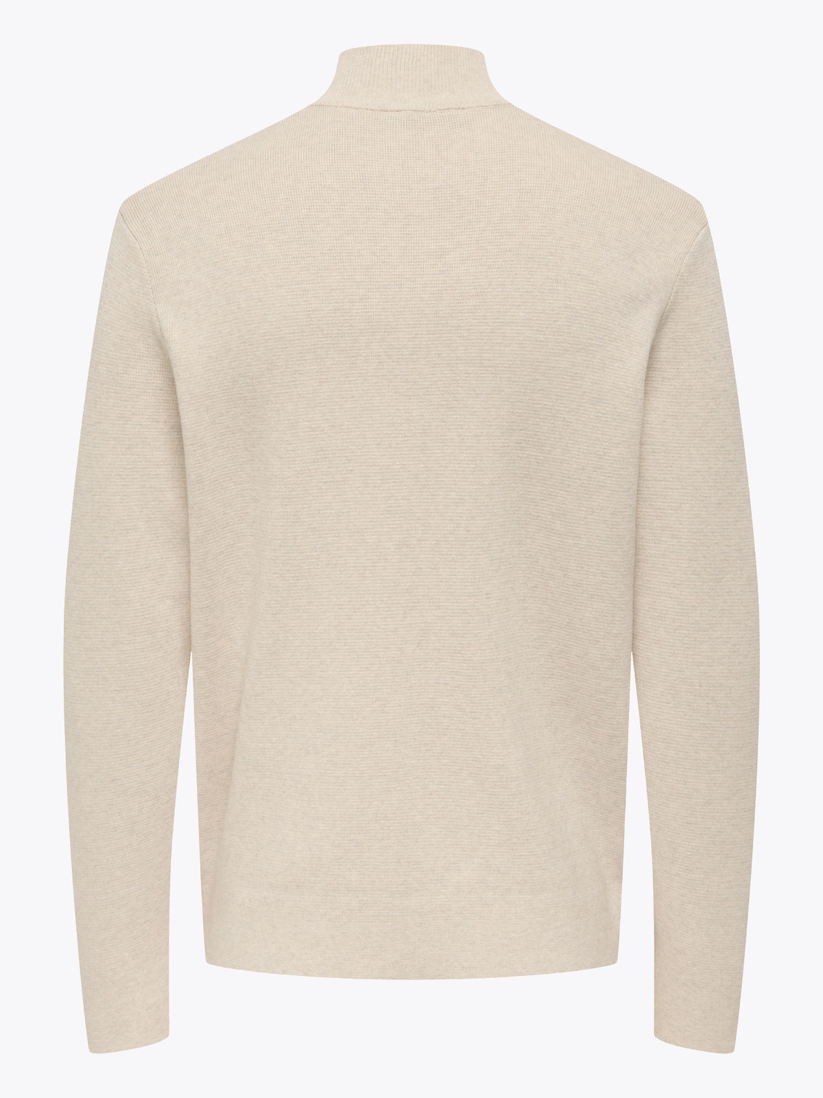 Only & Sons Ting Life Regular Half Zip Knit Gardenia