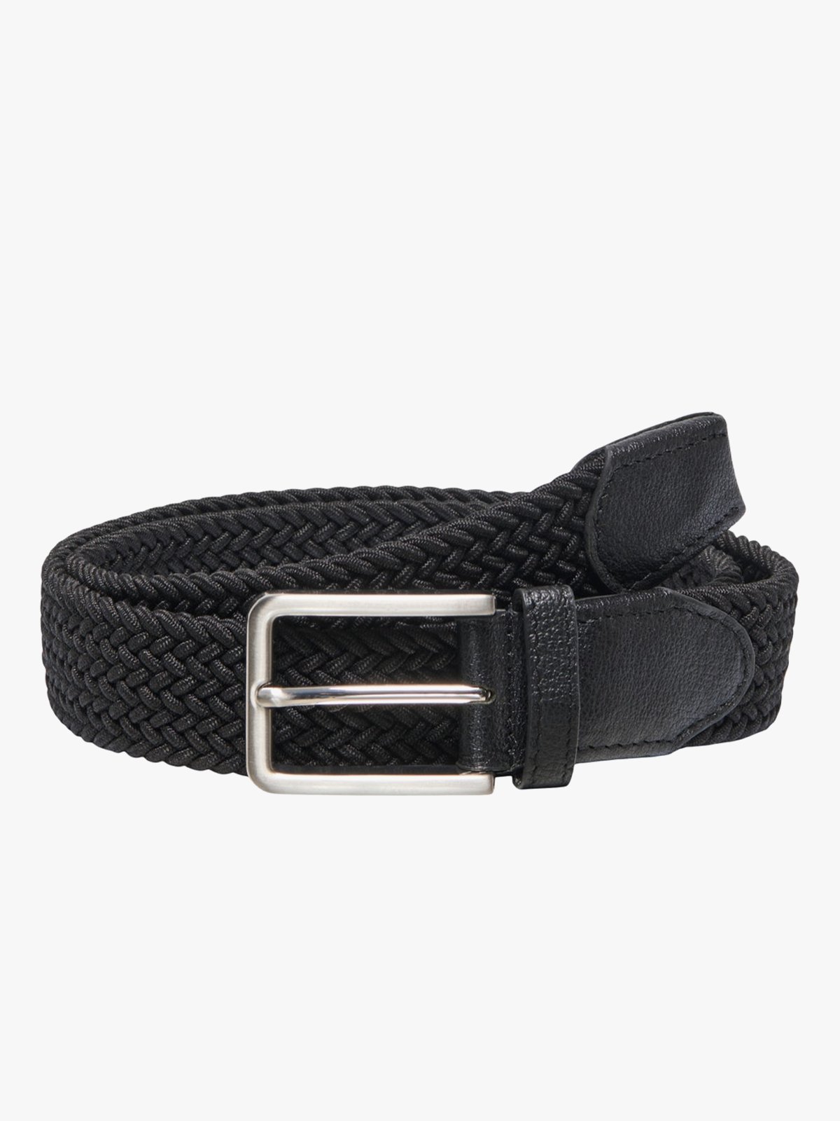 Only & Sons Thibaut Solid Braided Belt Black