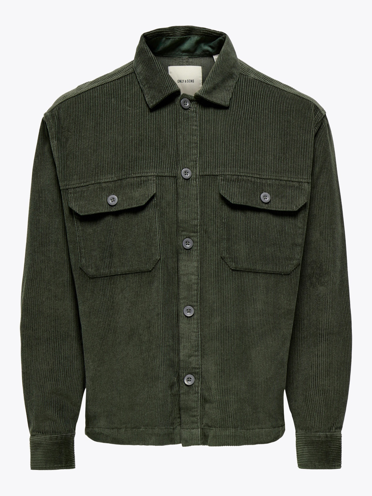Only & Sons Simon Cord Relax Shirt Beluga