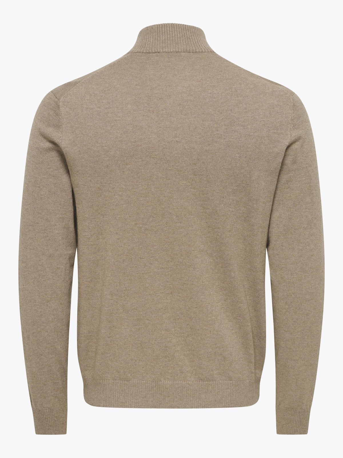 Only & Sons Loui Regular Zip Cardigan Knit Desert Taupe