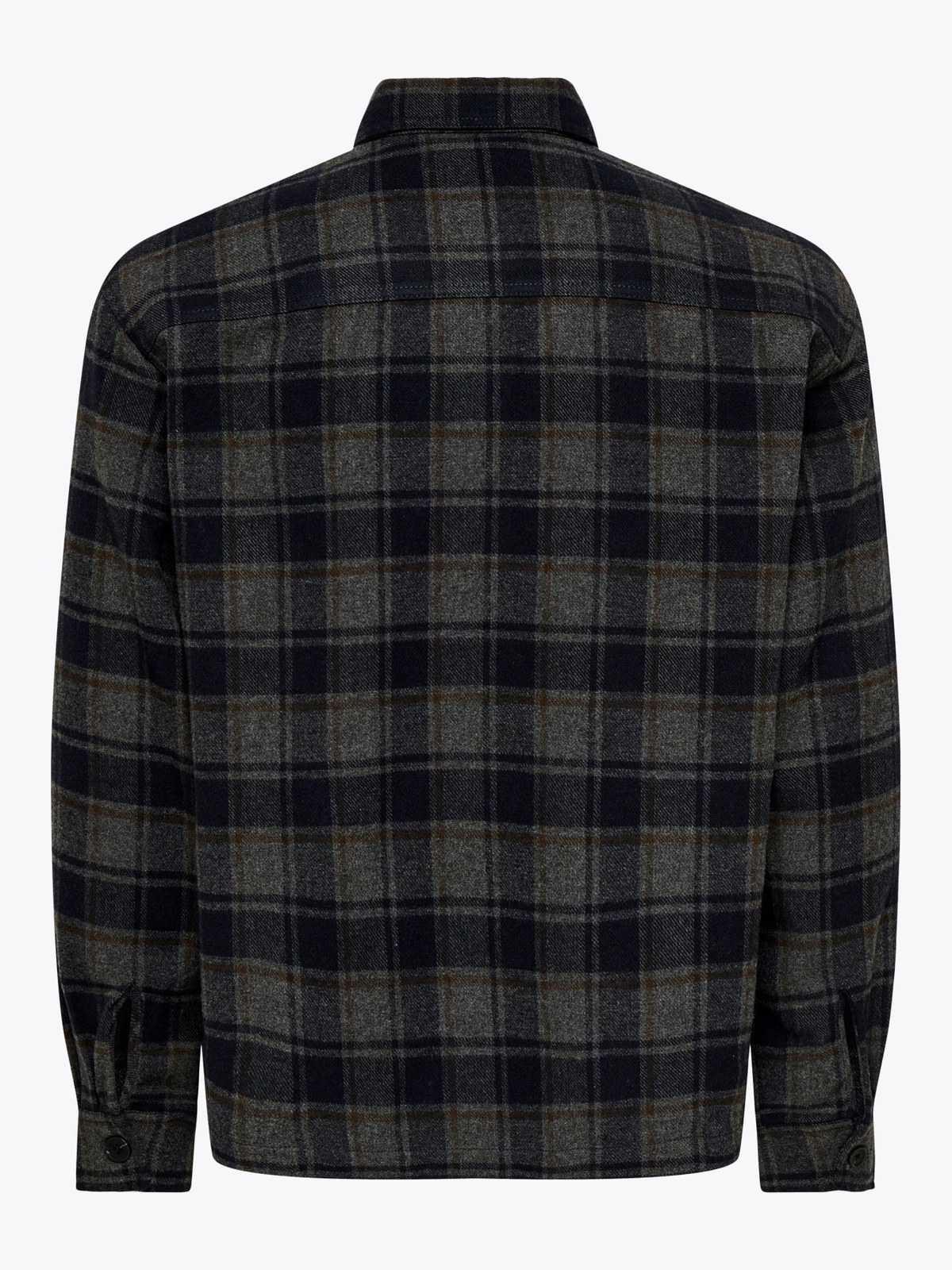 Only & Sons Eske Checked Overshirt Blå