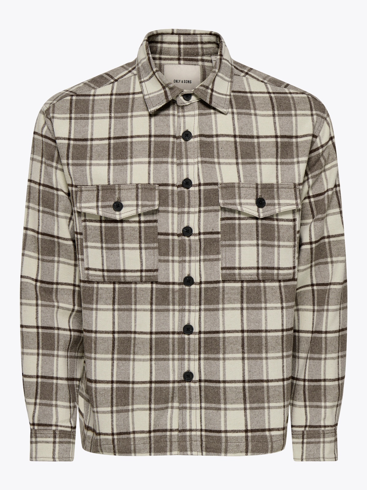 Only & Sons Eske Checked Overshirt Falcon