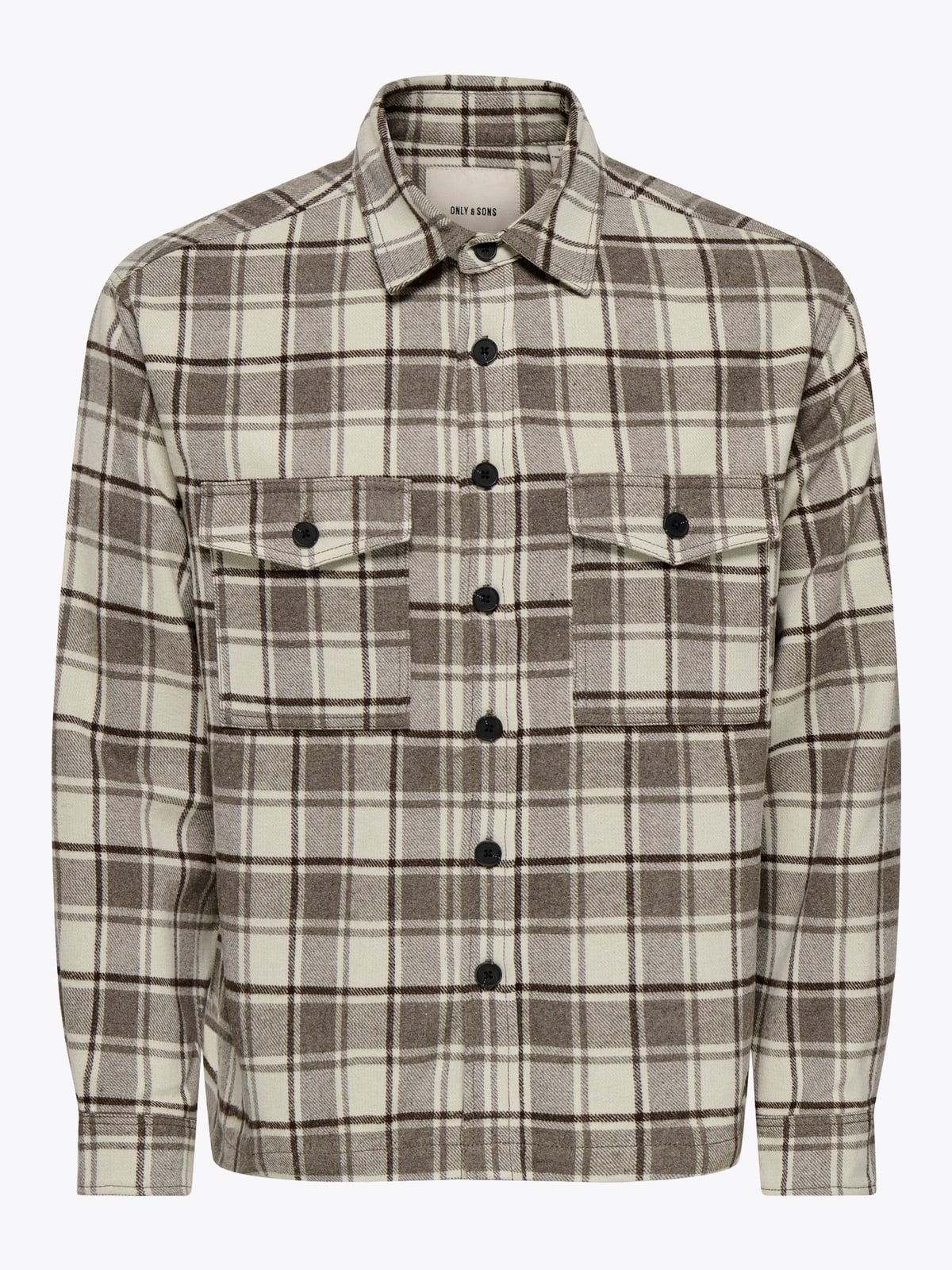 Only & Sons Eske Checked Overshirt Falcon