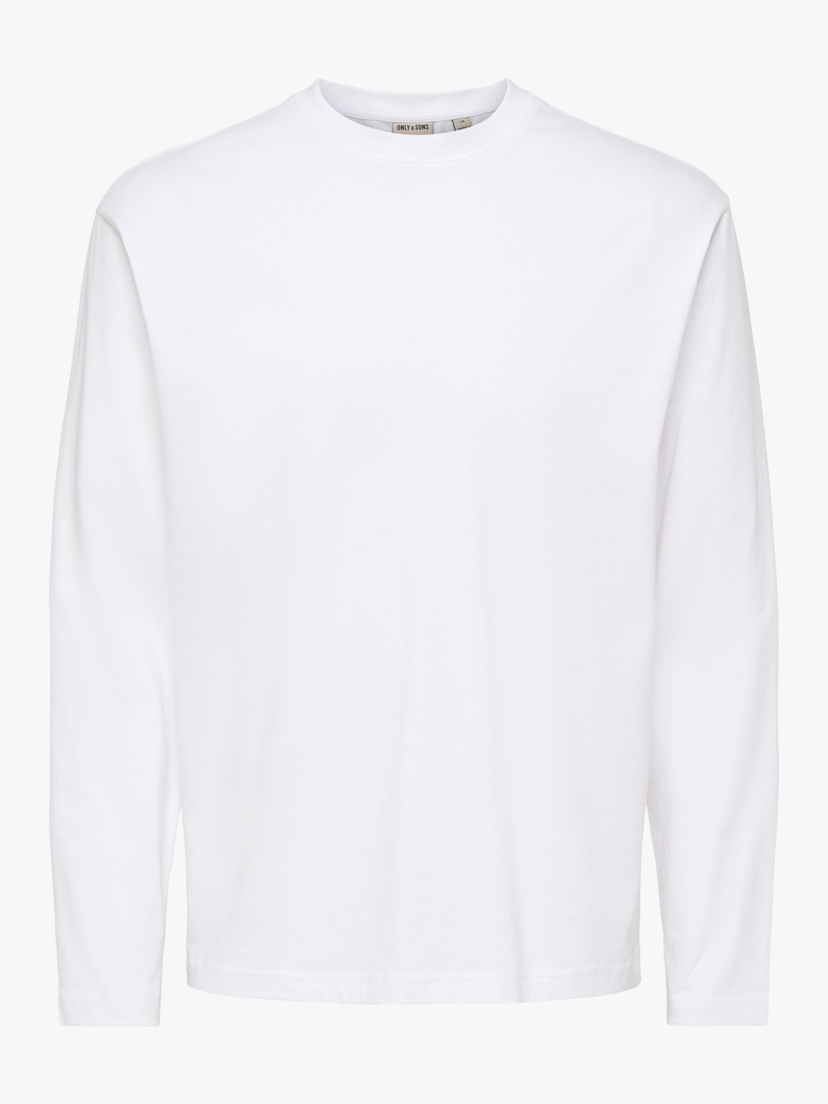 Only & Sons Fred Life Relax Long Sleeve Tee Bright White
