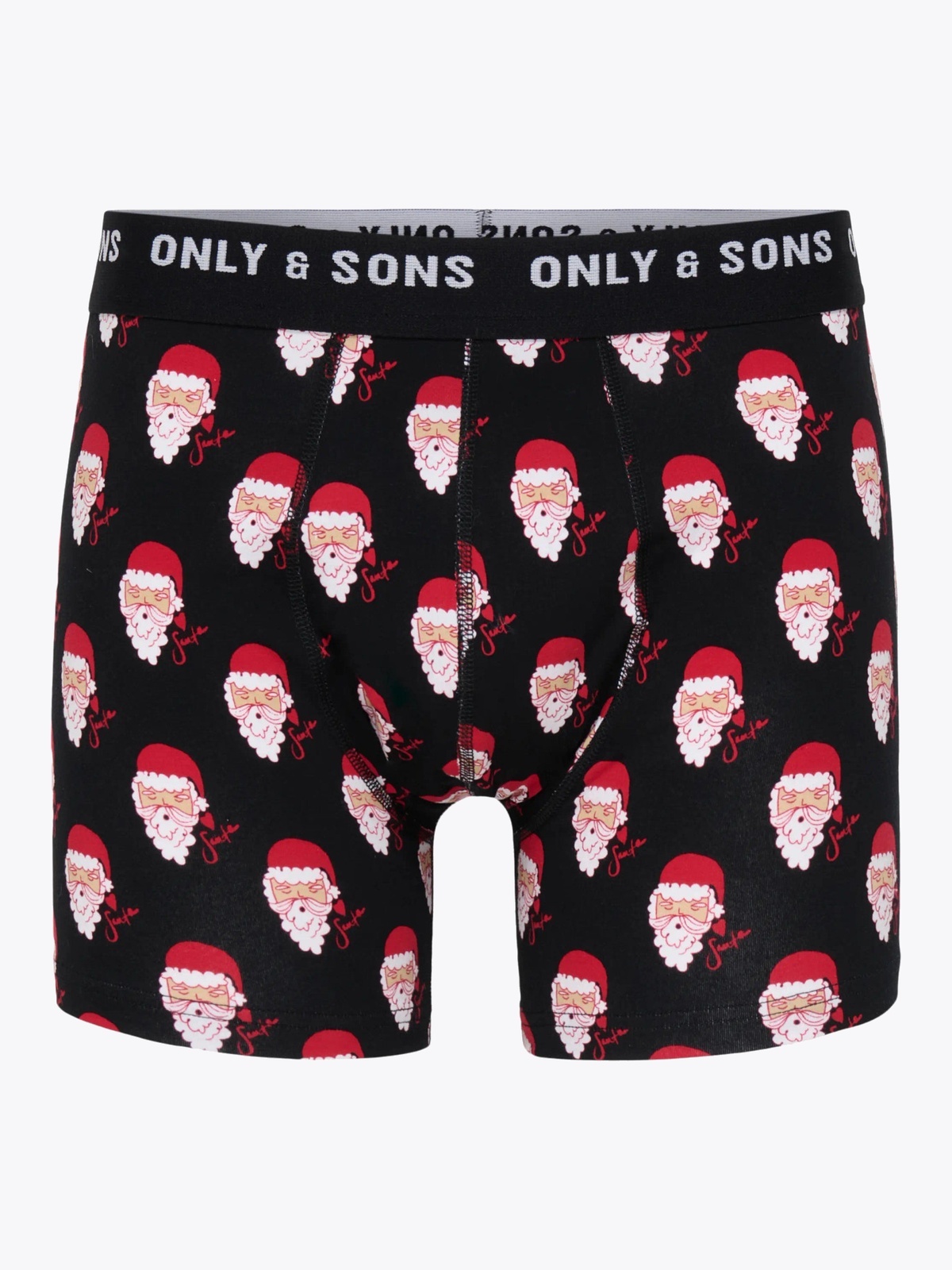 Only & Sons Christmas Underwear Sock Giftbox Black Santa