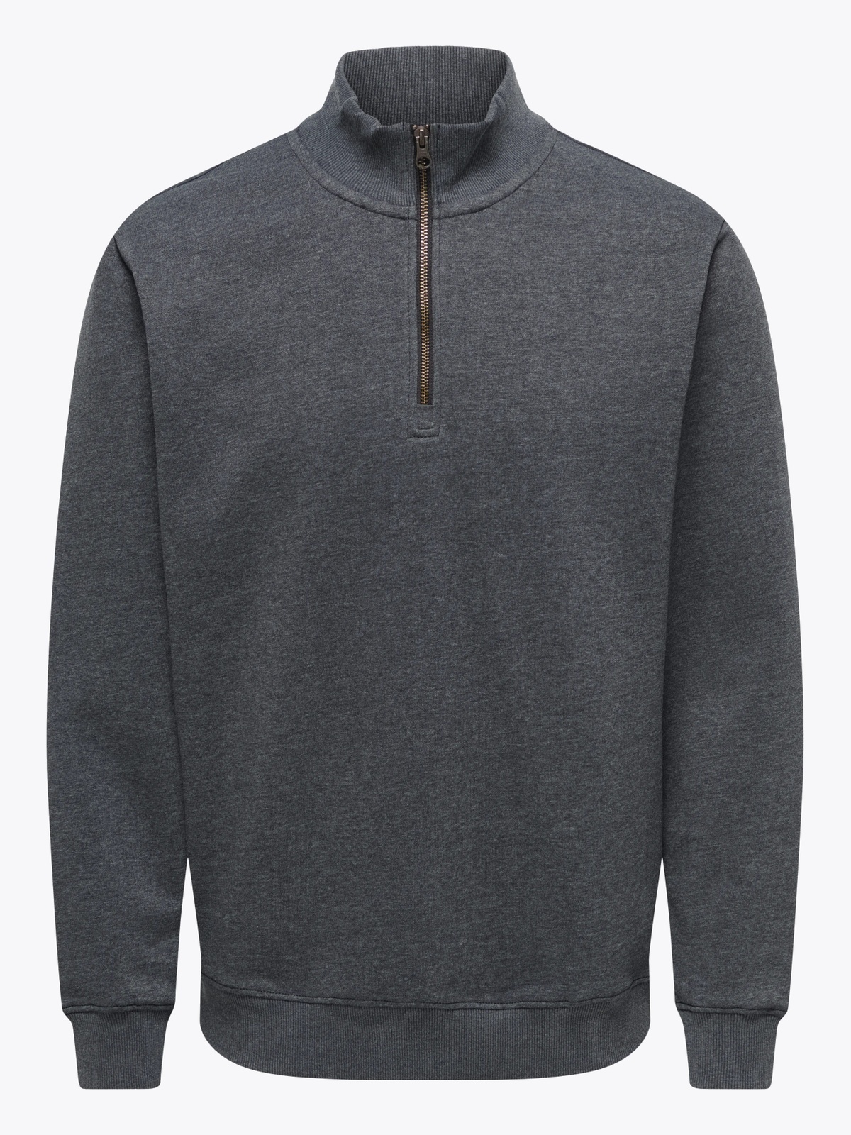 Only & Sons Melange Regular Sweat Half Zip Sort