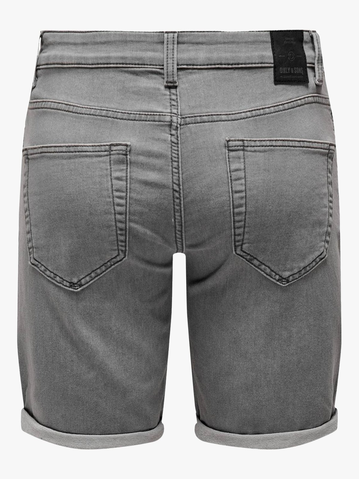Only & Sons PLY Jog Denim Shorts Grey Denim