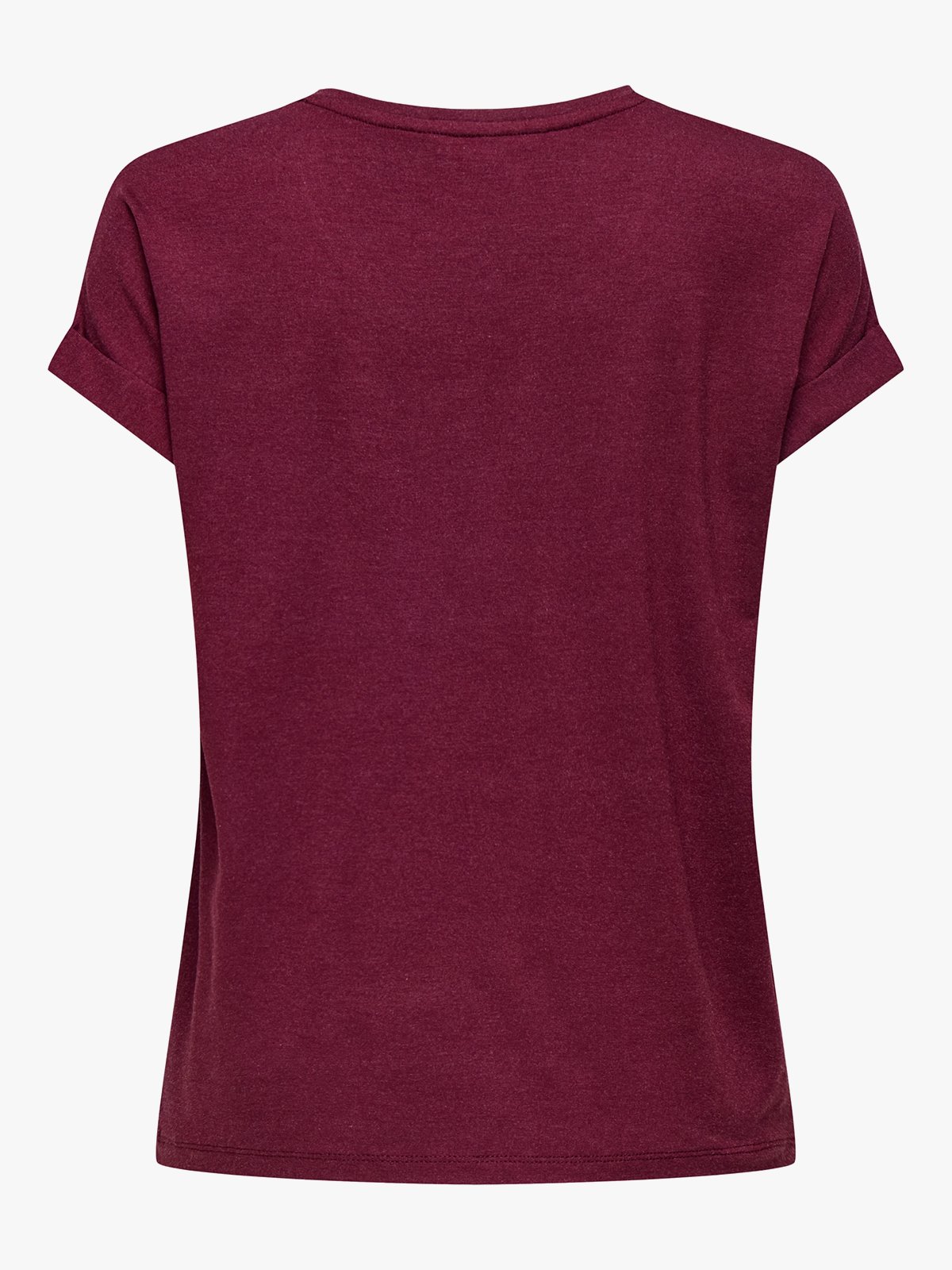 Only Moster Short Sleeve O-Neck Top Burgundy