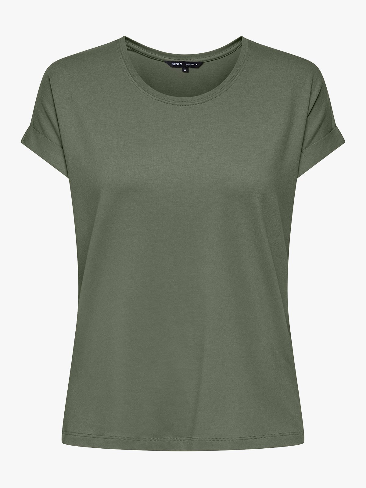 Only Moster Short Sleeve O-Neck Top Smokey Olive