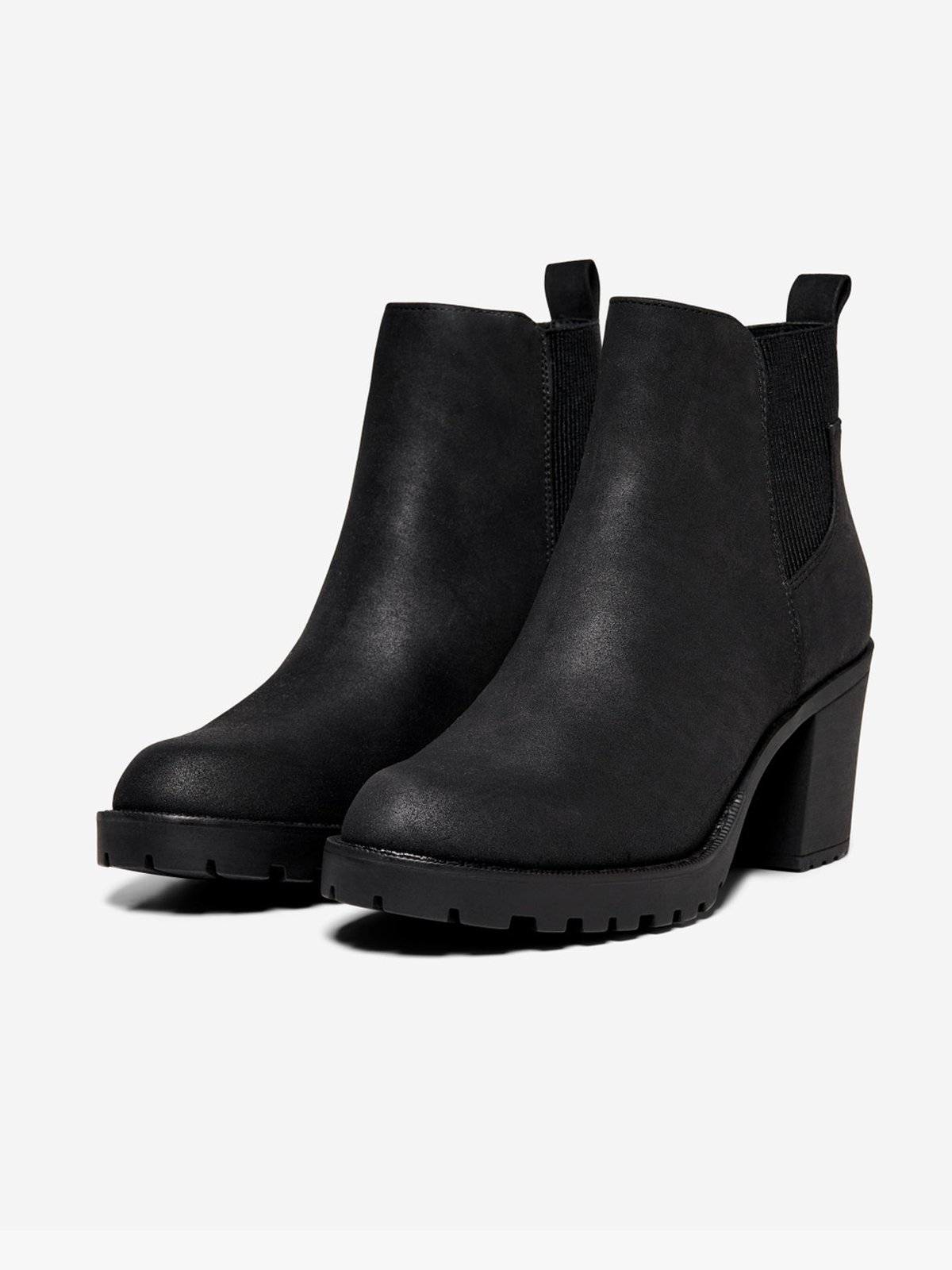 Only Barbara Heeled Bootie Black