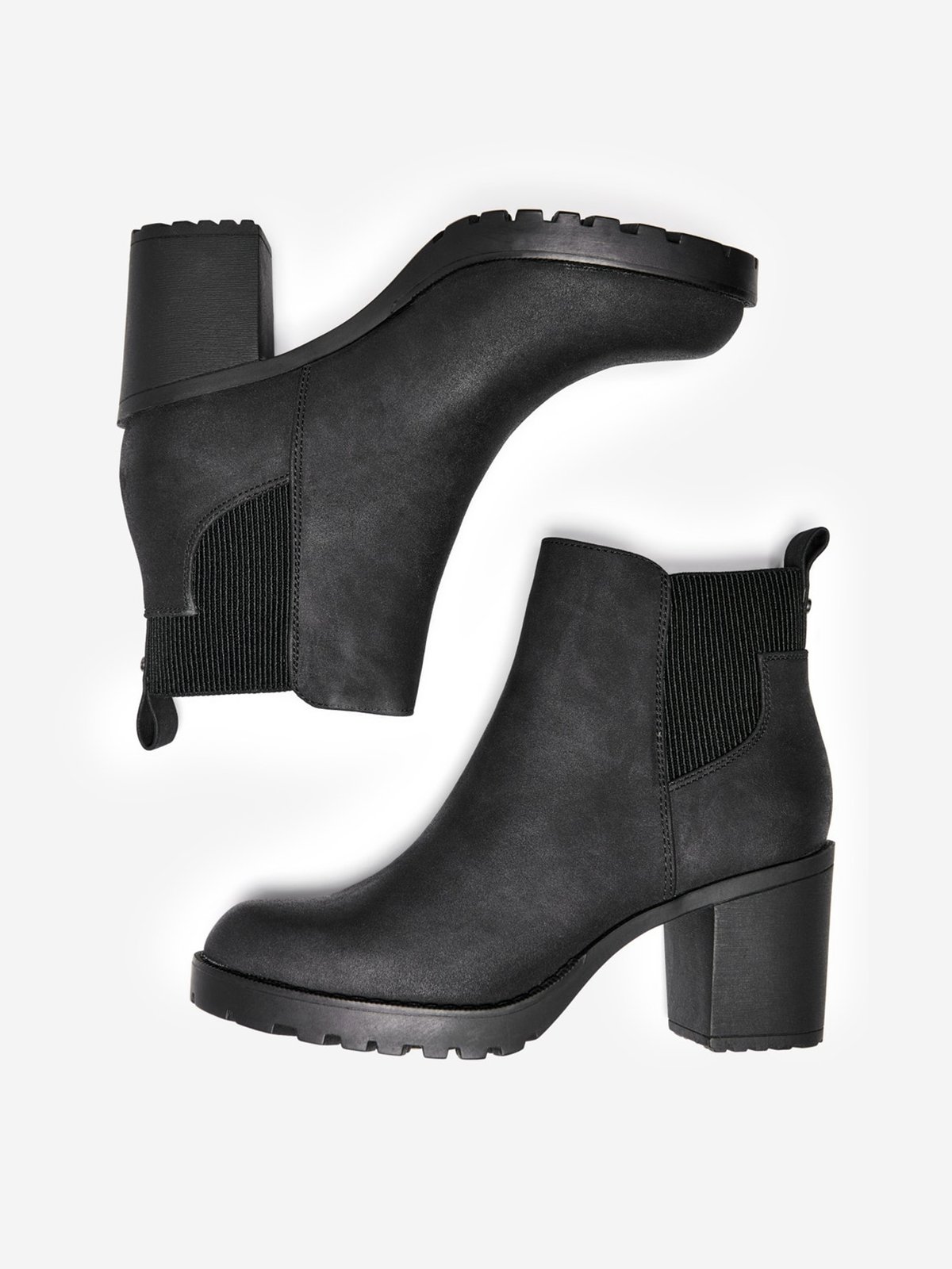 Only Barbara Heeled Bootie Black