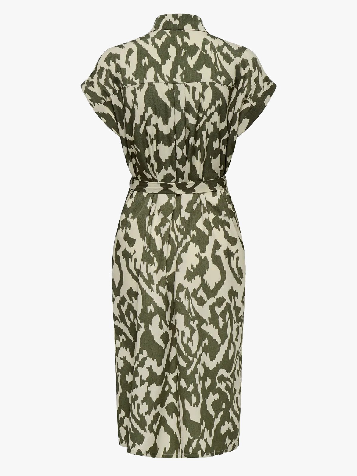 Only Hannover Short Sleeve Shirt Dress Tarmac / Pumice Stone