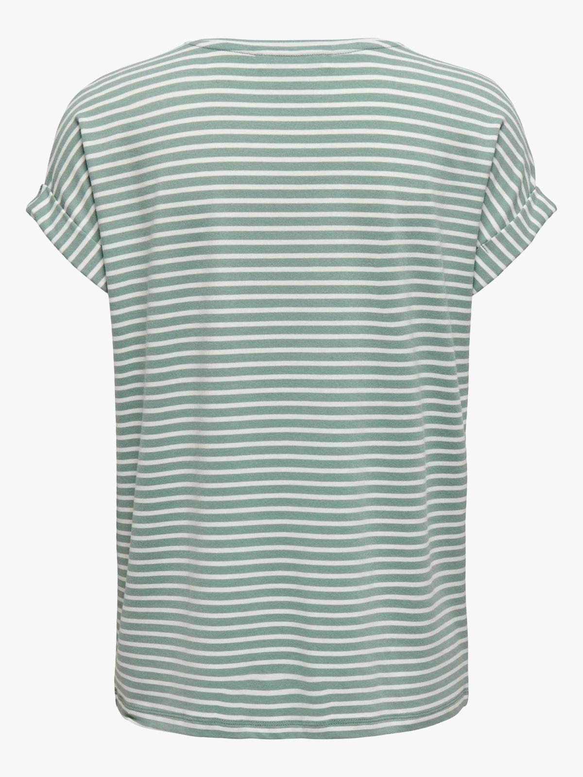 Only Moster Stripe Short Sleeve O-Neck Top Jadeite