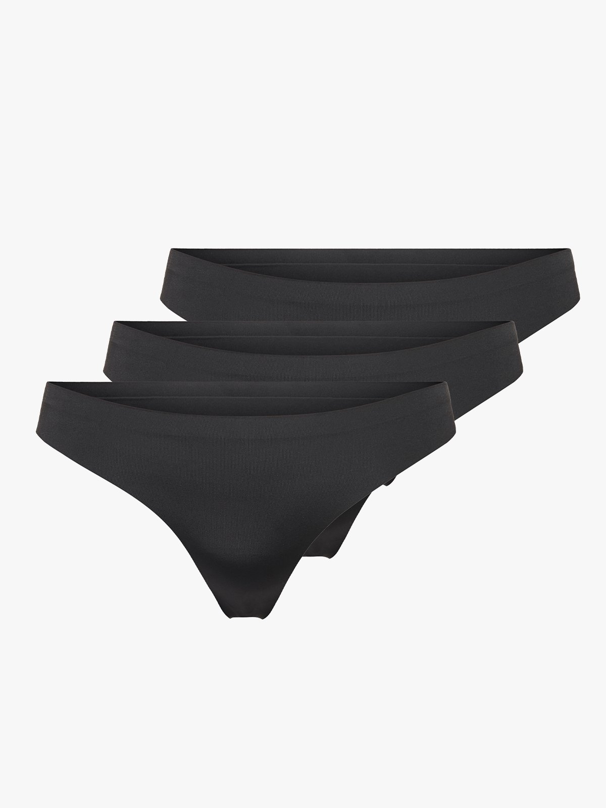 Only Tracy Bonded Thong 3-Pack Black