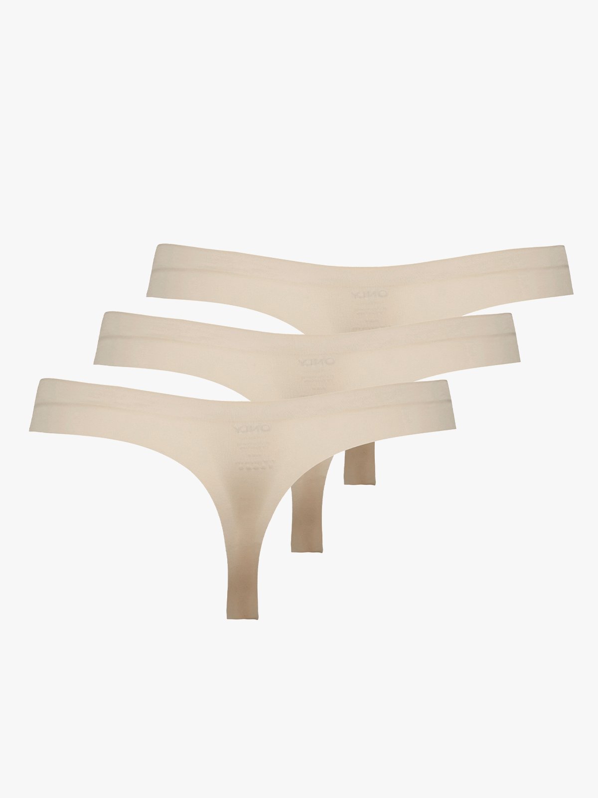 Only Tracy Bonded Thong 3-Pack Peach Taffy