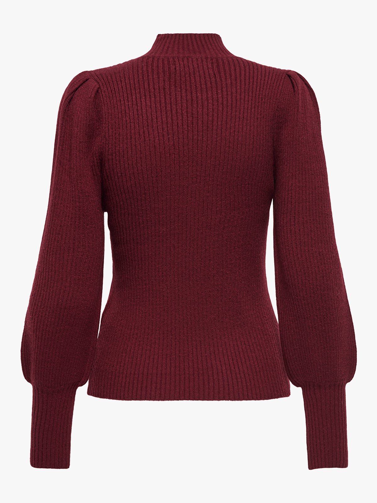 Only Katia Long Sleeve Highneck Pullover Knit Cabernet W. Melange