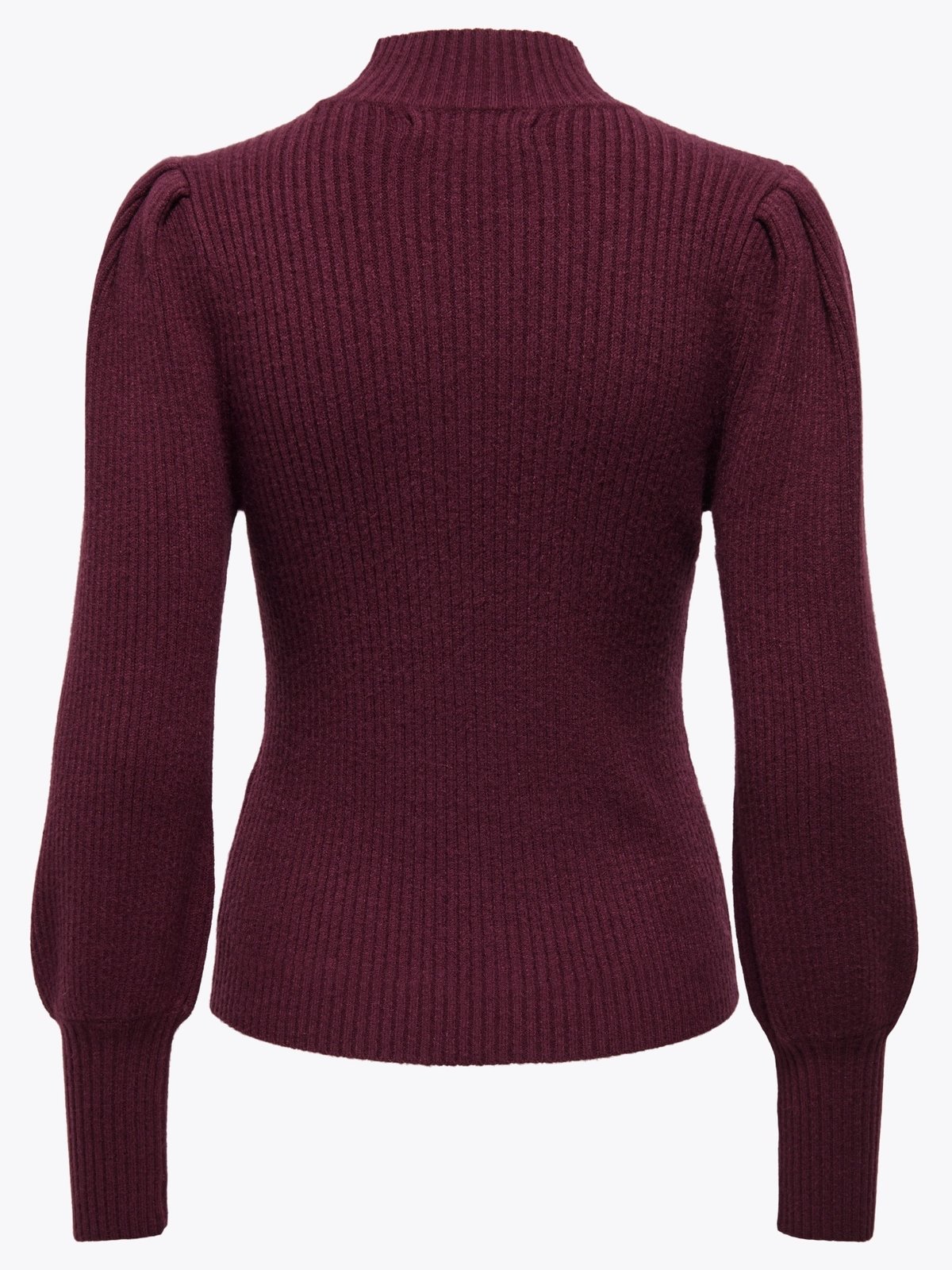 Only Katia Long Sleeve Highneck Pullover Knit Fig